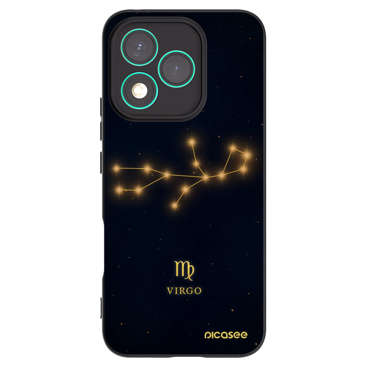 Picasee silikonski črni ovitek za Honor 400 Lite 5G - VIRGO