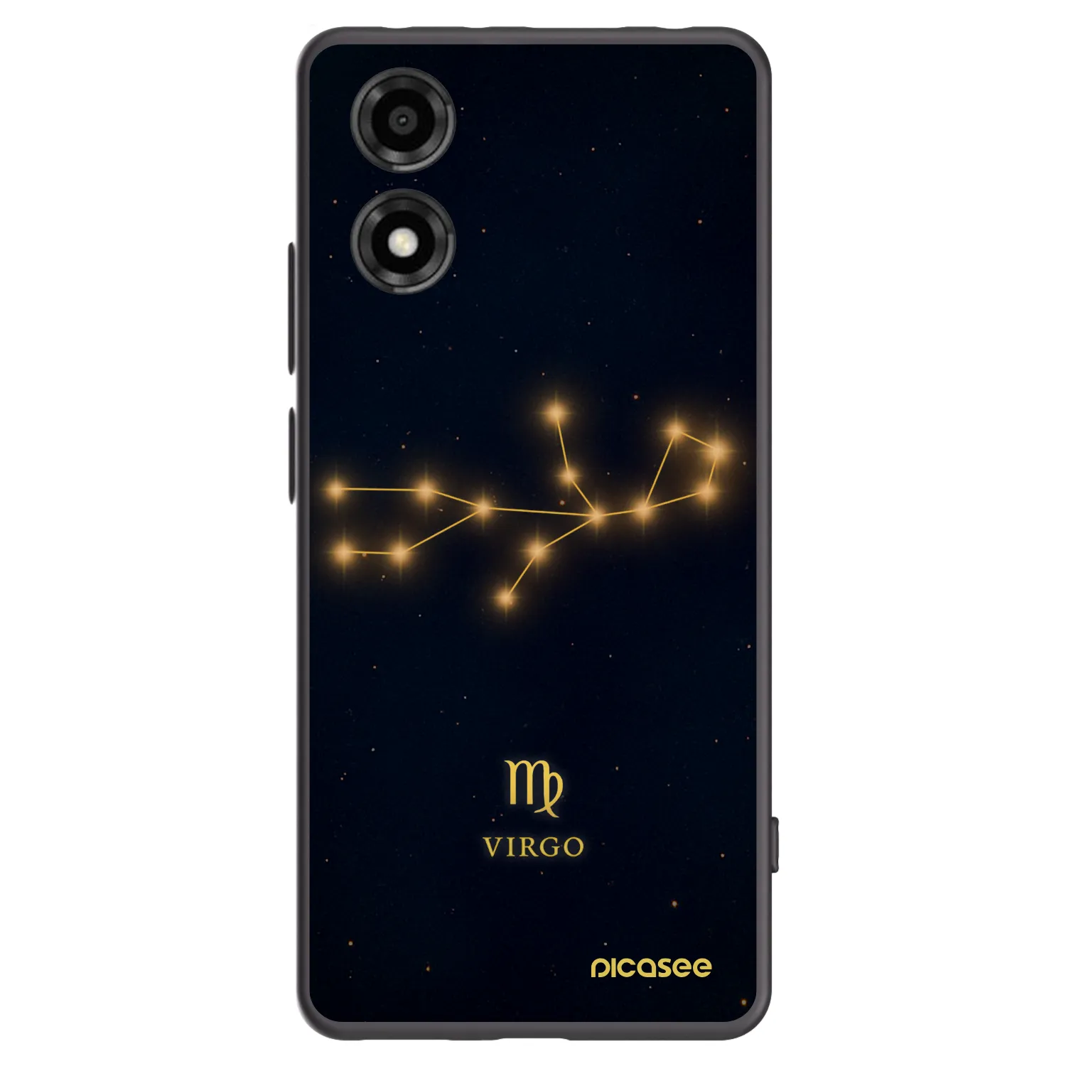 Picasee silikonski črni ovitek za Motorola Moto E14 - VIRGO