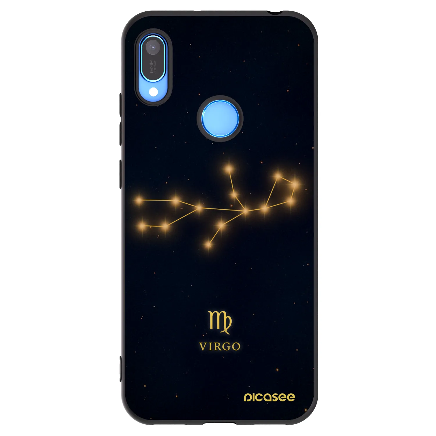 Picasee silikonski črni ovitek za Huawei Y6 2019 - VIRGO