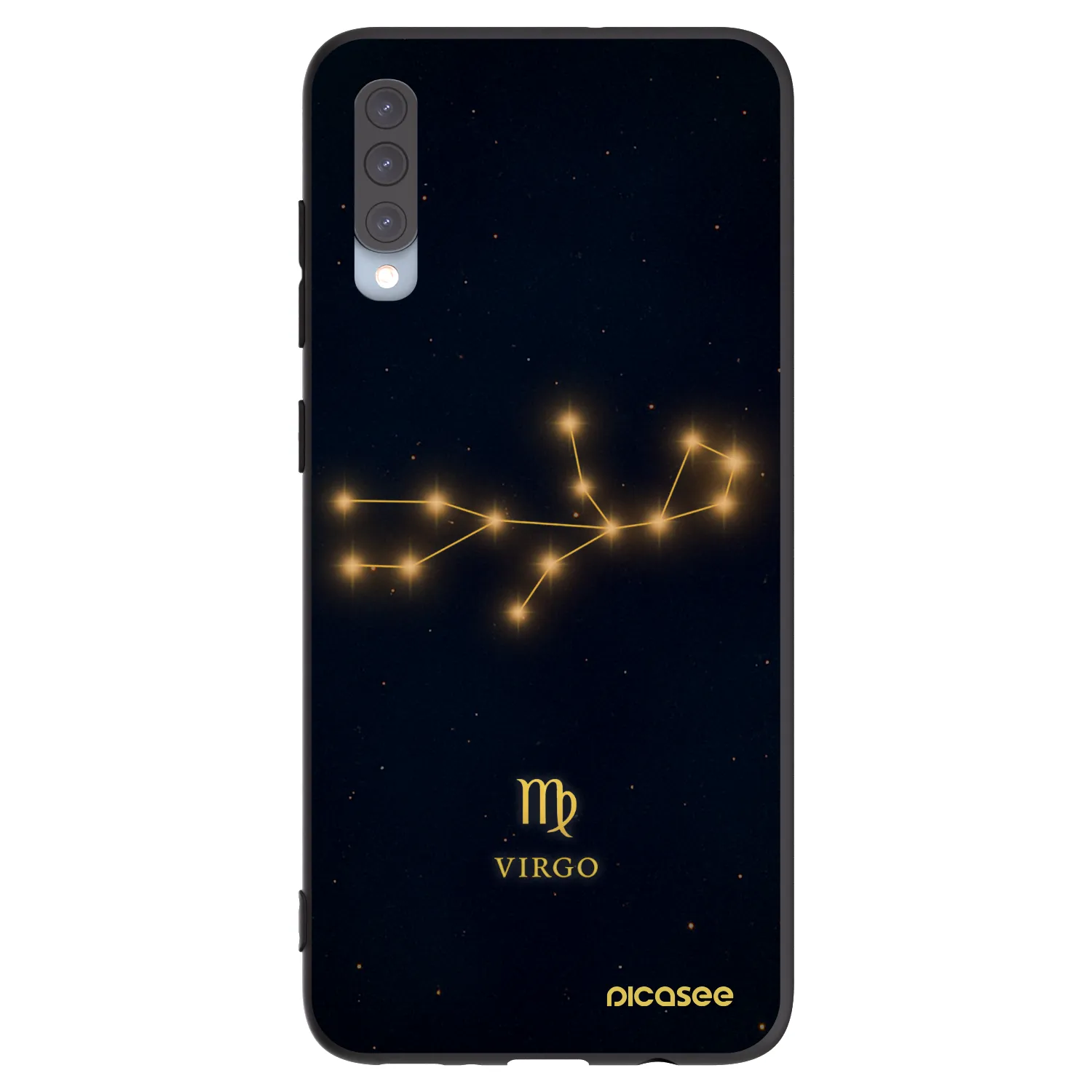 Picasee silikonski črni ovitek za Samsung Galaxy A70 A705F - VIRGO