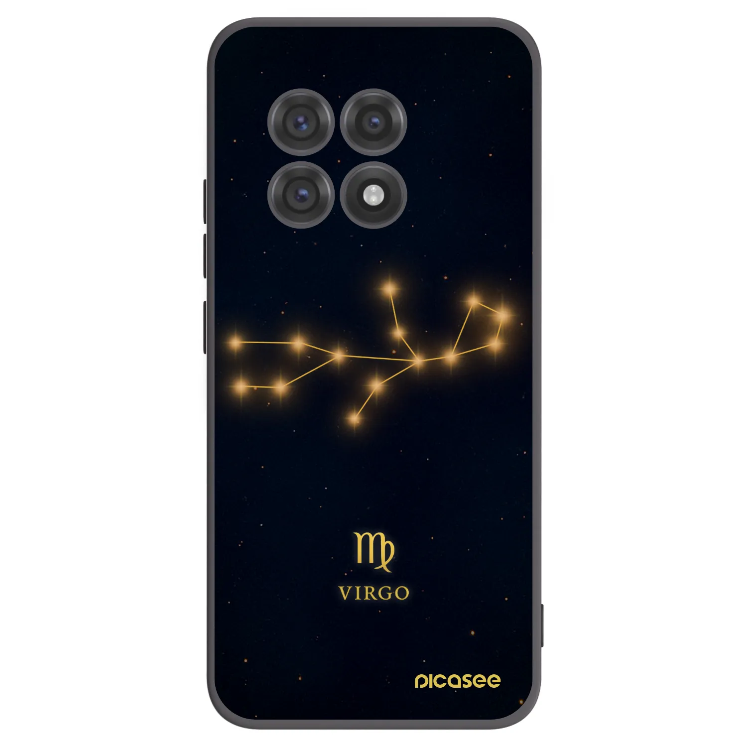 Picasee silikonski črni ovitek za OnePlus 13R 5G - VIRGO