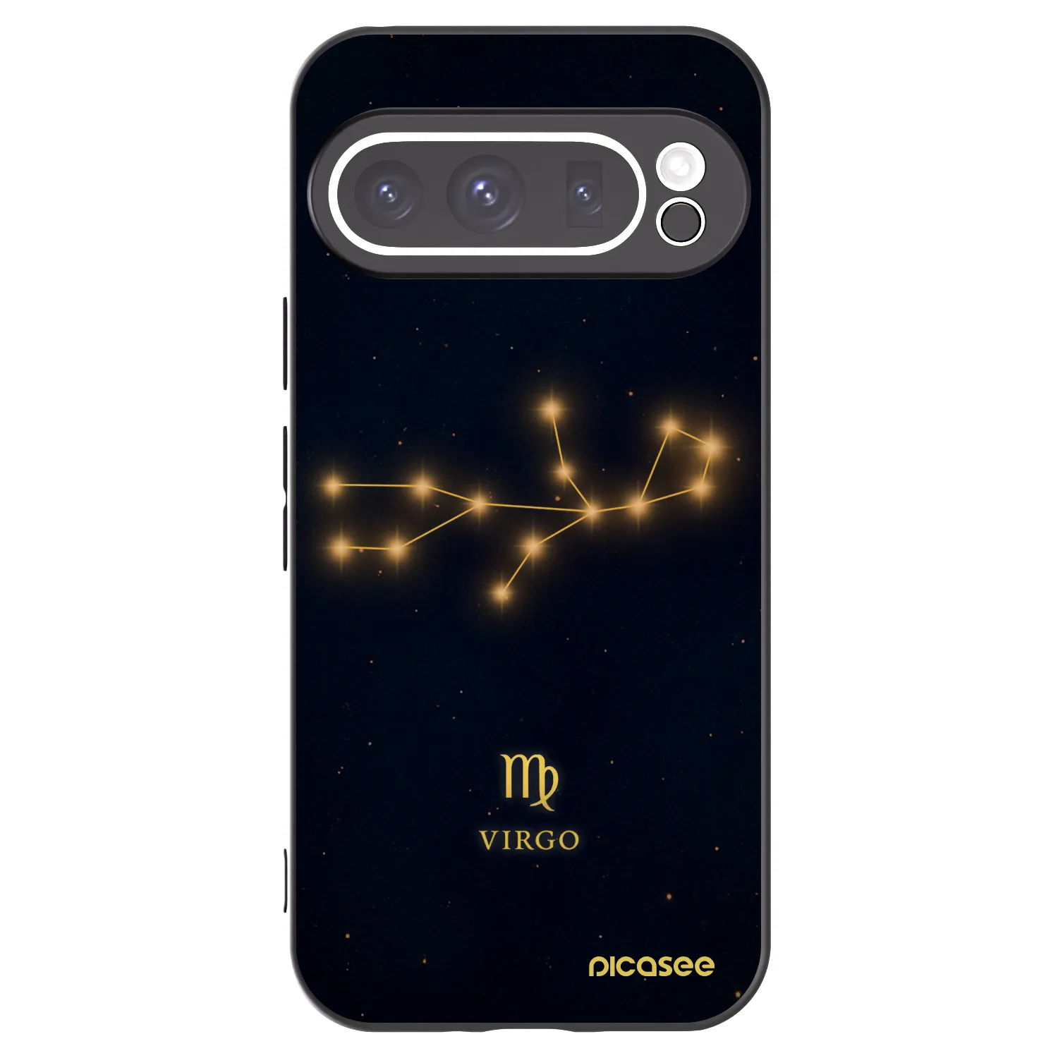 Picasee silikonski črni ovitek za Google Pixel 9 Pro XL - VIRGO