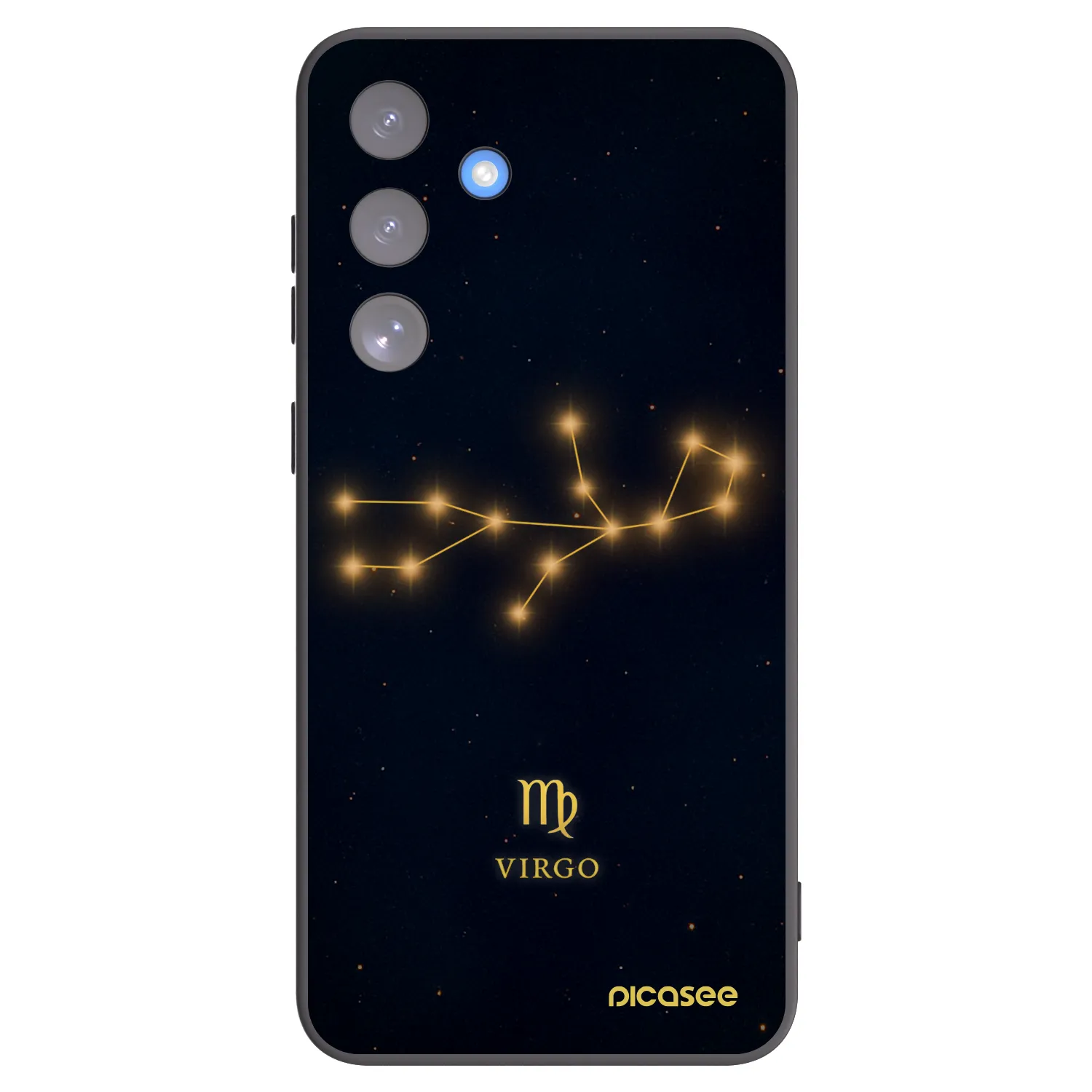 Picasee silikonski črni ovitek za Samsung Galaxy S25 FE 5G - VIRGO