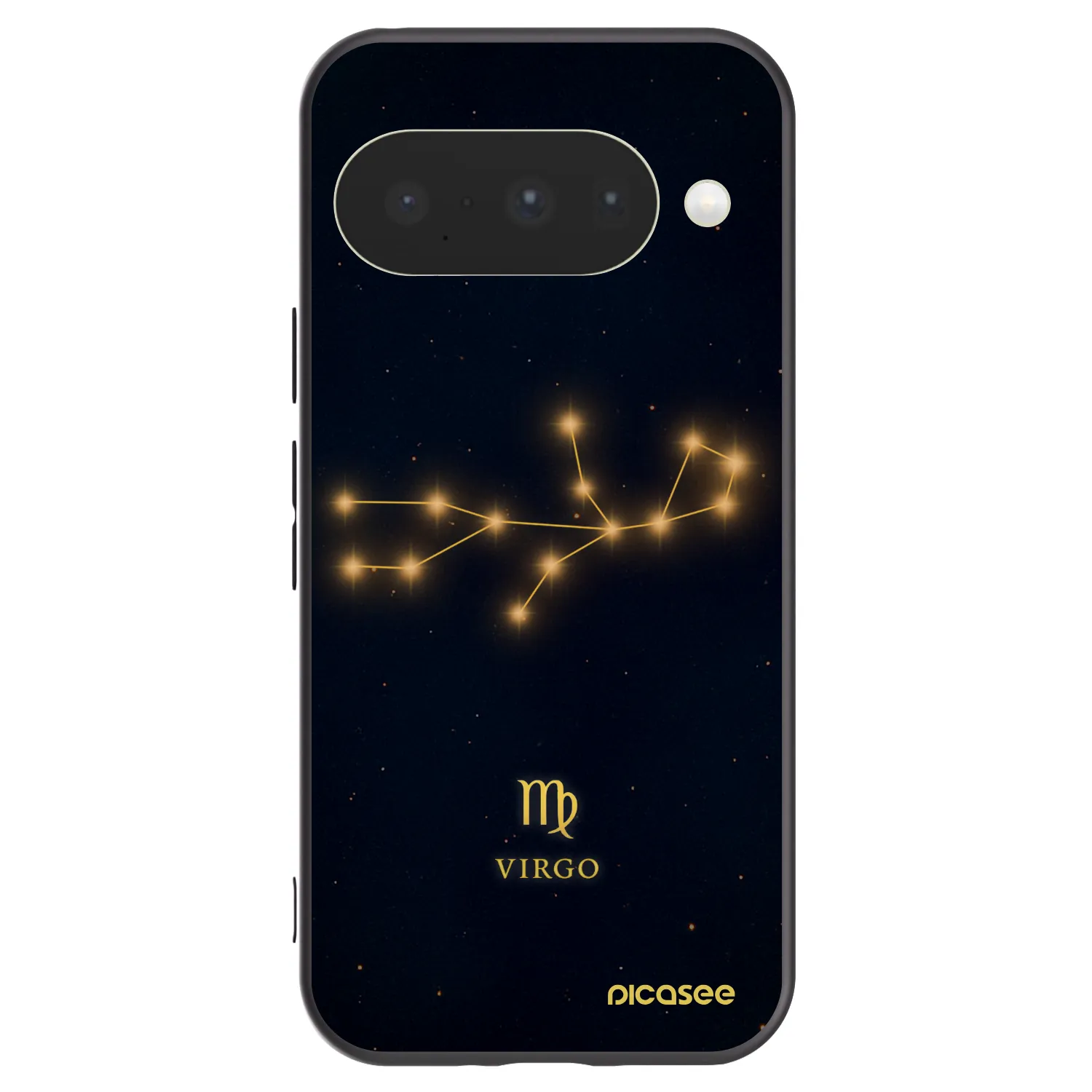 Picasee silikonski črni ovitek za Google Pixel 10 - VIRGO