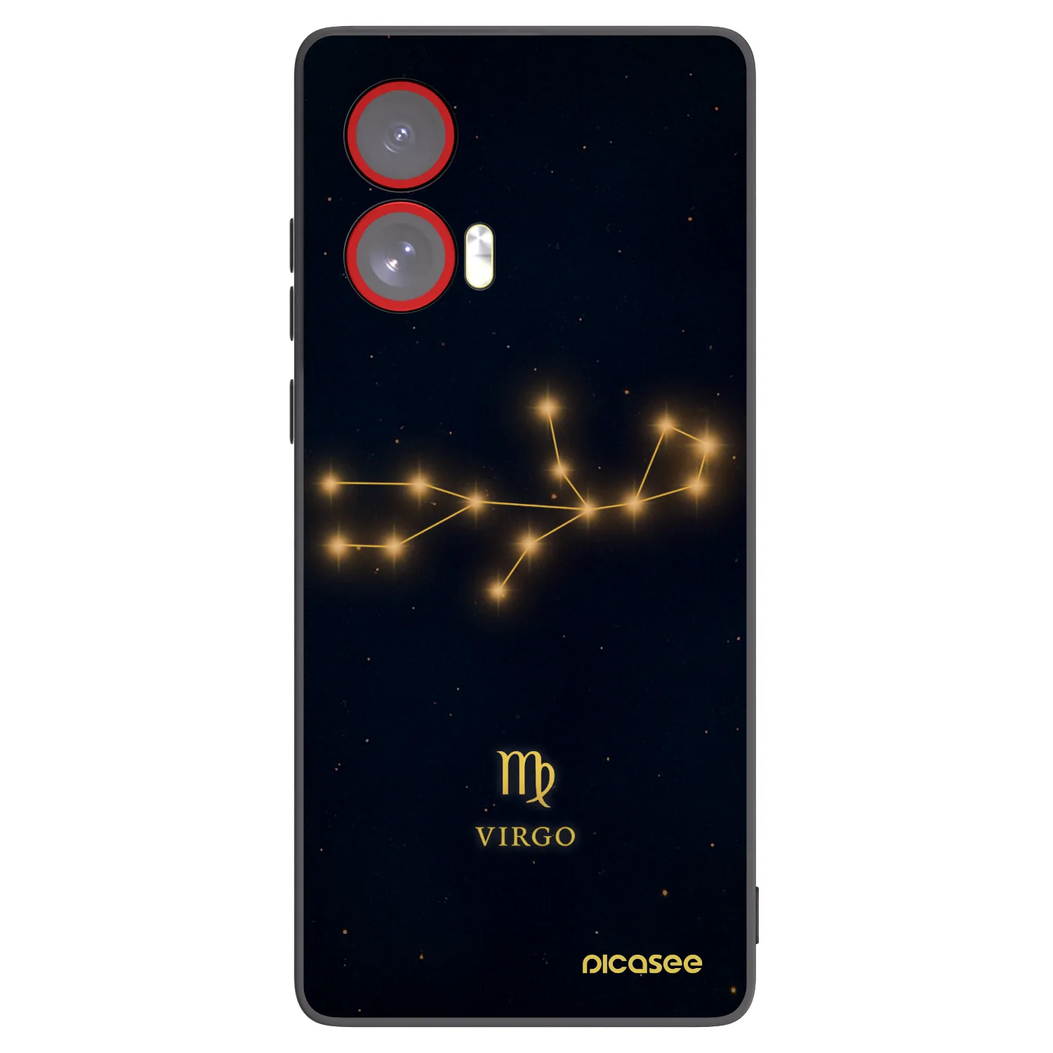 Picasee silikonski črni ovitek za Motorola Edge 50 Fusion - VIRGO