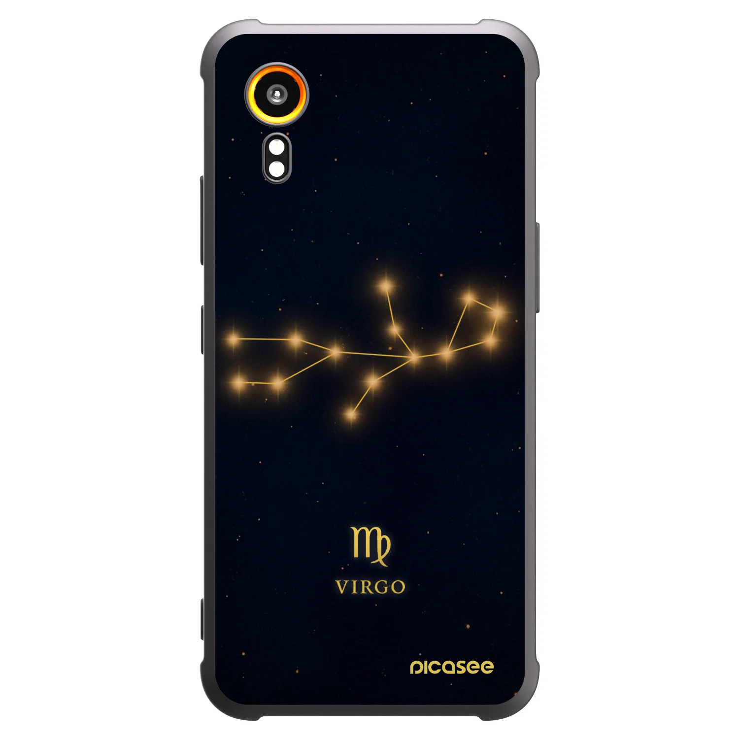 Picasee silikonski črni ovitek za Samsung Galaxy Xcover 7 - VIRGO