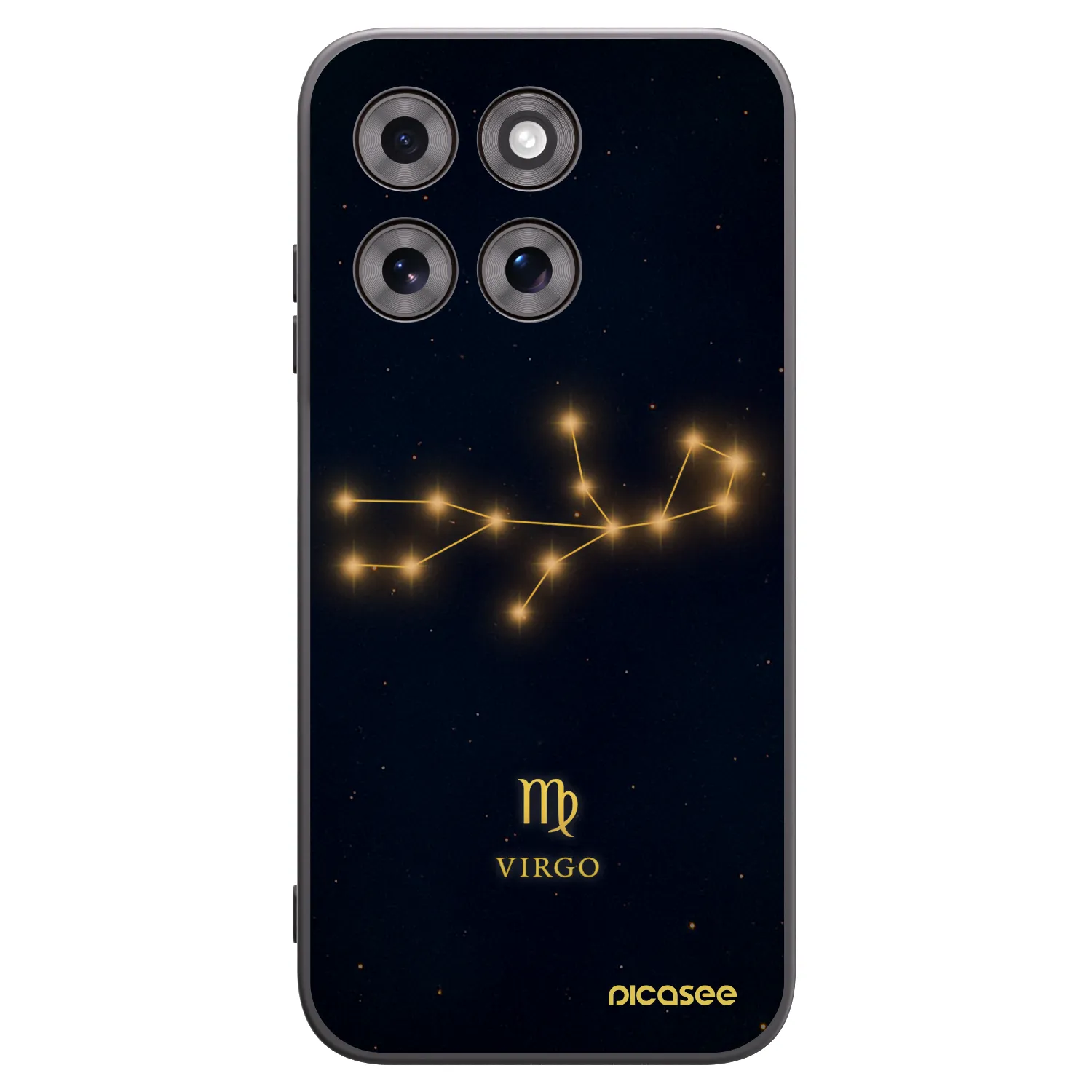 Picasee silikonski črni ovitek za Motorola Moto G77 - VIRGO