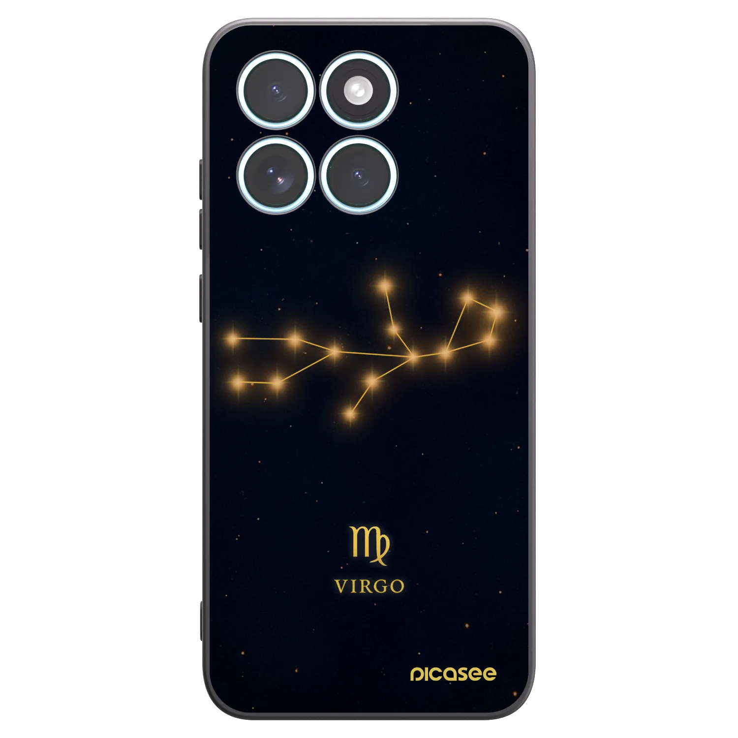 Picasee silikonski črni ovitek za Motorola Edge 70 Fusion - VIRGO