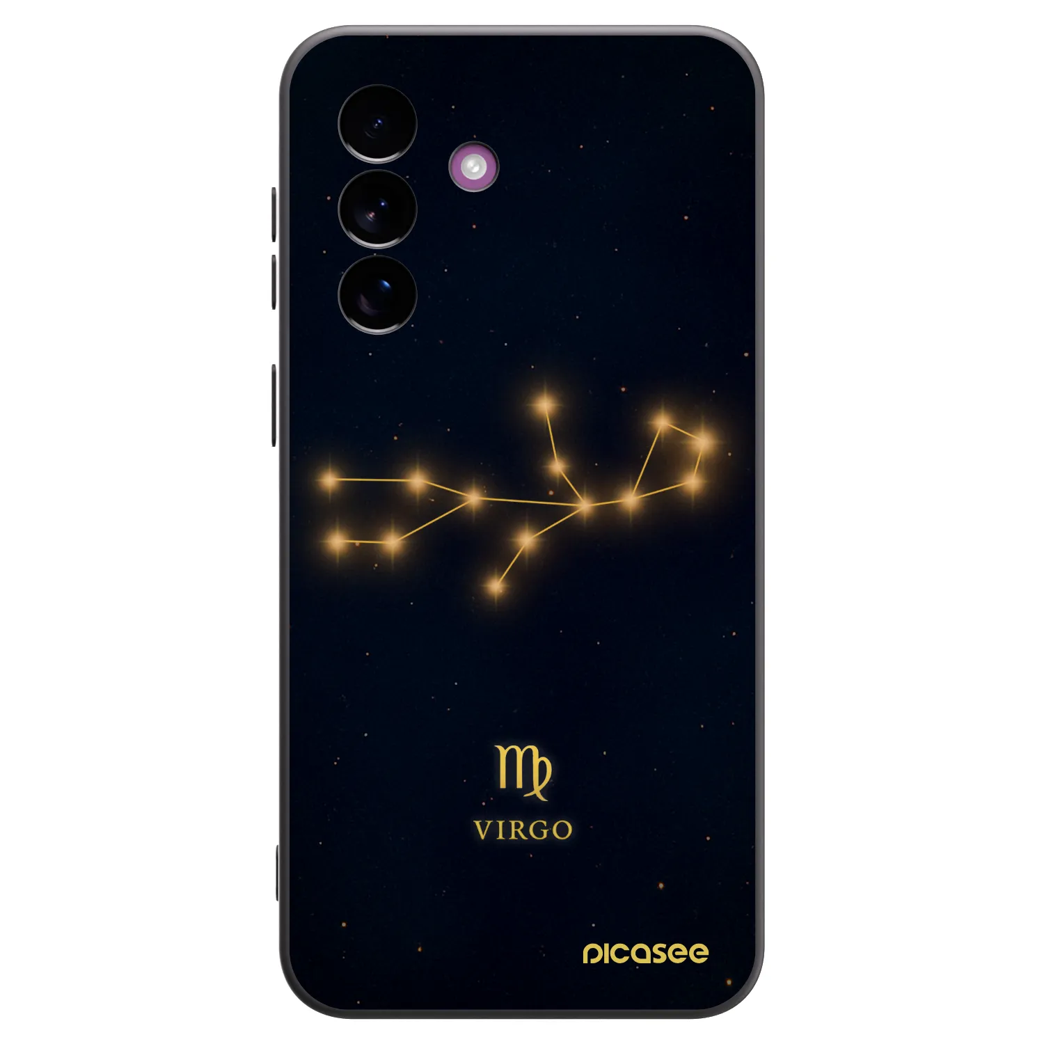 Picasee silikonski črni ovitek za Samsung Galaxy A37 - VIRGO