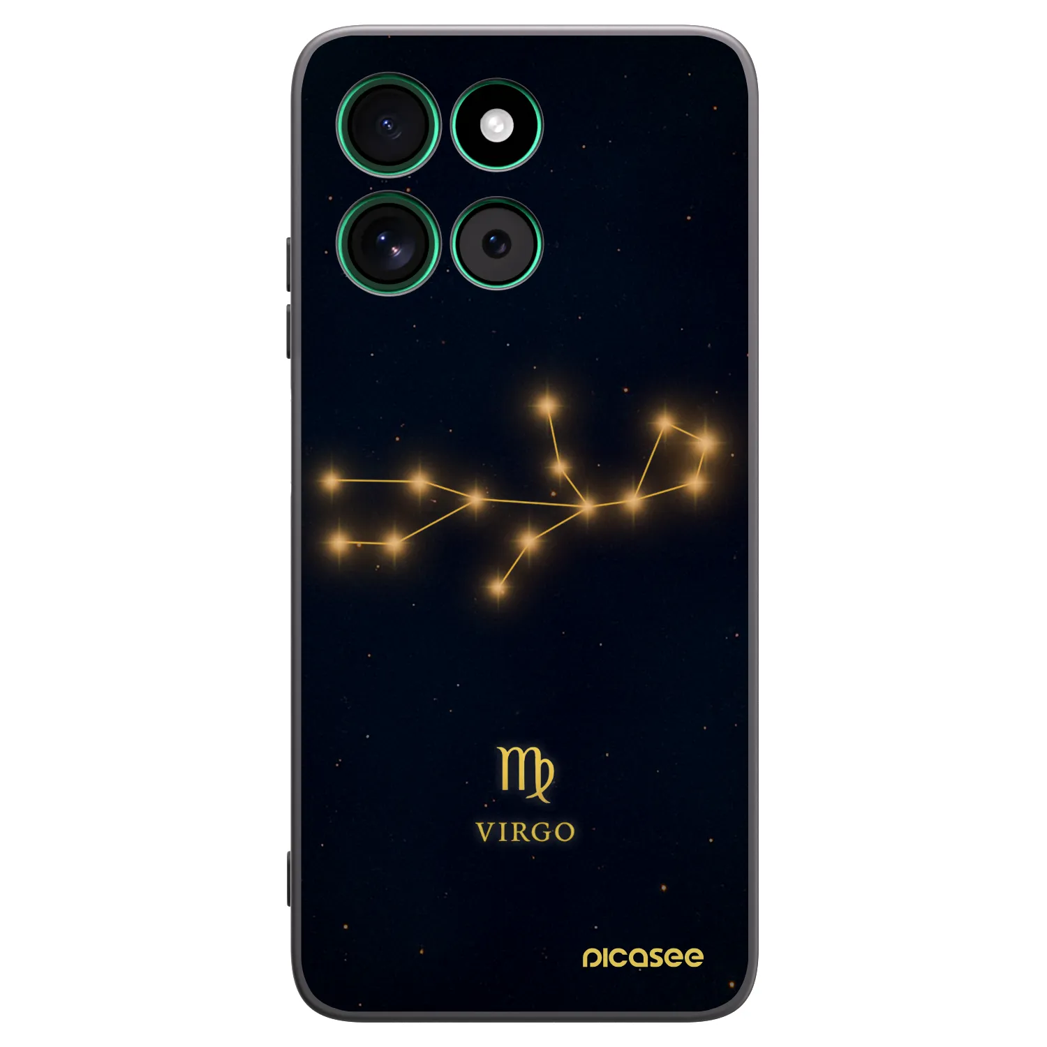Picasee silikonski črni ovitek za Motorola Moto G57 Power - VIRGO