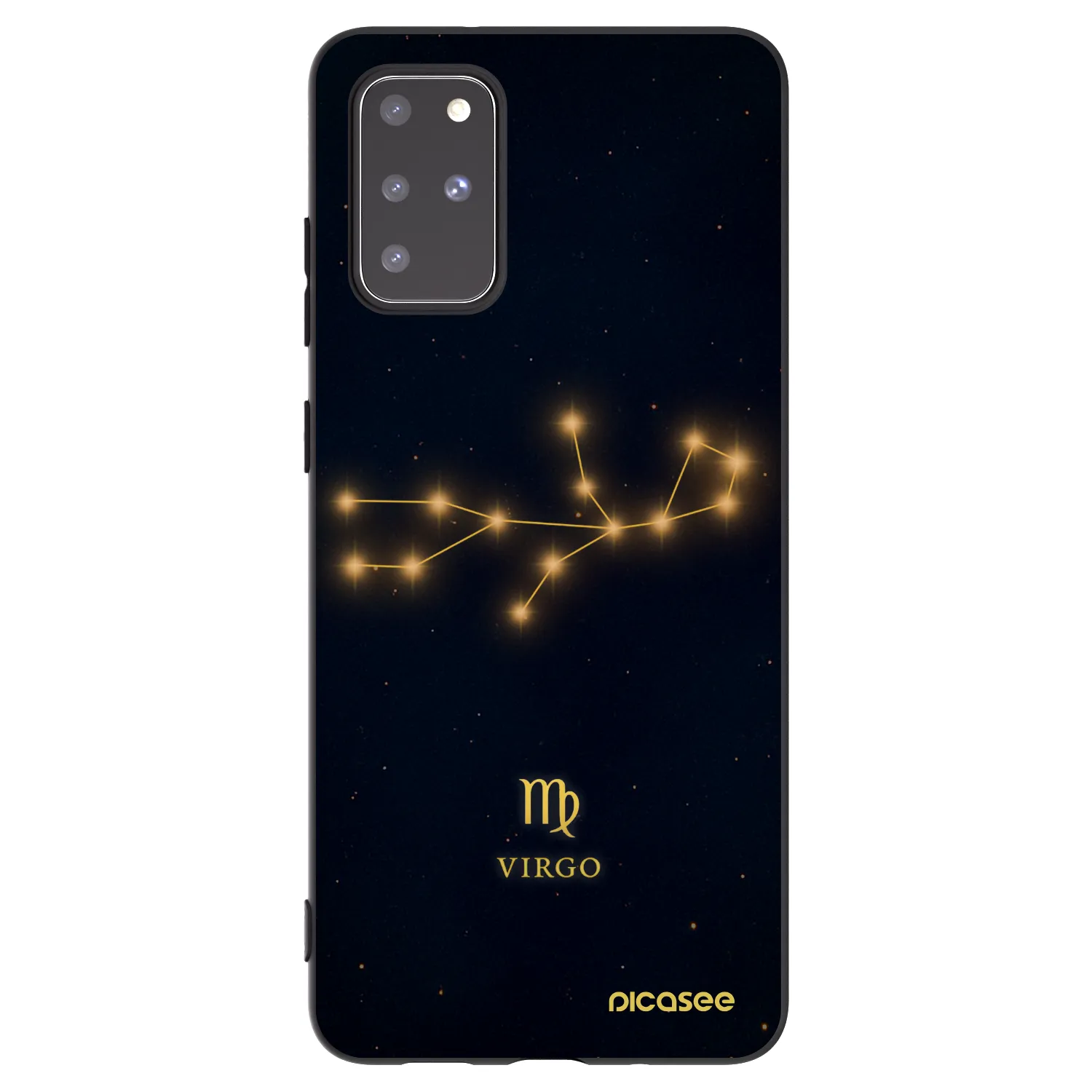 Picasee silikonski črni ovitek za Samsung Galaxy S20+ G985F - VIRGO