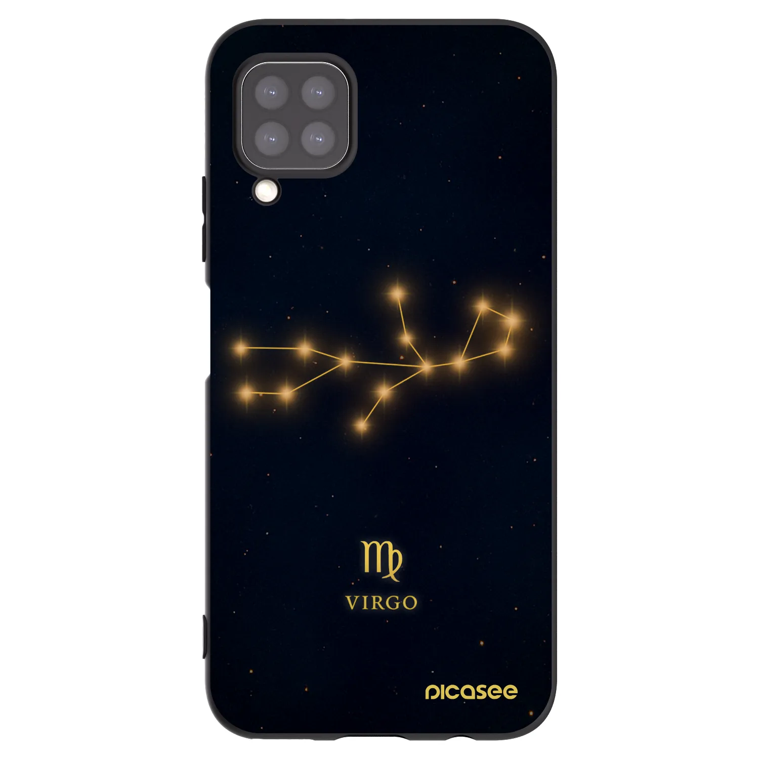 Picasee silikonski črni ovitek za Huawei P40 Lite - VIRGO