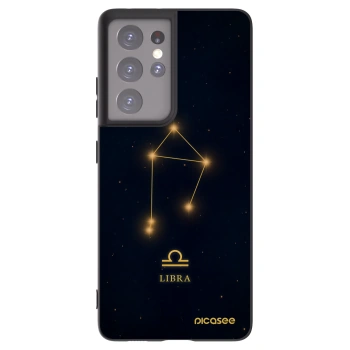 Picasee silikonski črni ovitek za Samsung Galaxy S21 Ultra 5G G998B - LIBRA