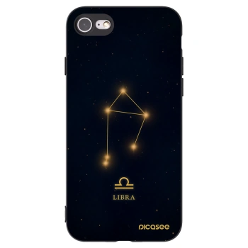 Picasee silikonski črni ovitek za Apple iPhone 7 - LIBRA