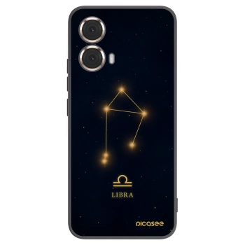 Picasee silikonski črni ovitek za Motorola Moto G85 - LIBRA