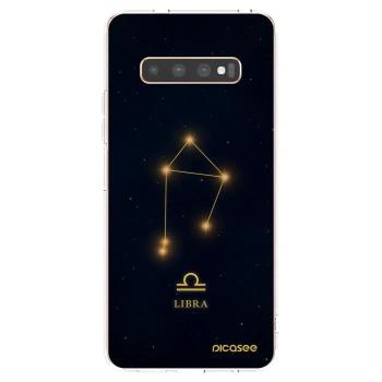 Picasee silikonski prozorni ovitek za Samsung Galaxy S10 Plus G975 - LIBRA