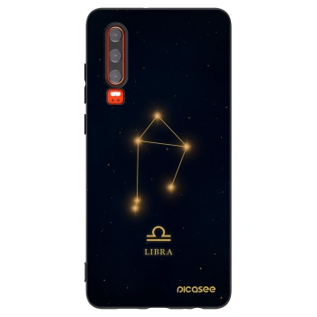 Picasee silikonski črni ovitek za Huawei P30 - LIBRA