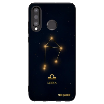 Picasee silikonski črni ovitek za Huawei P30 Lite - LIBRA