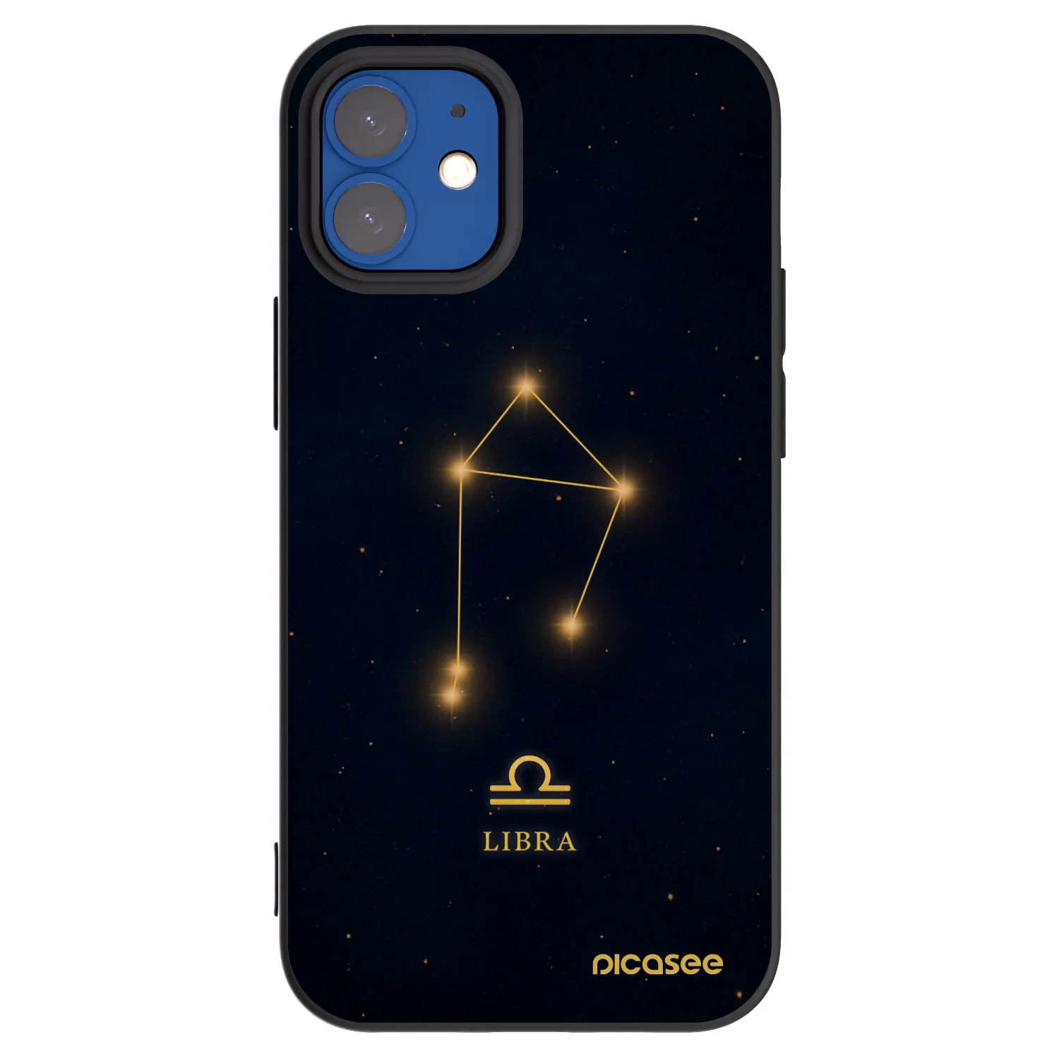 Picasee silikonski črni ovitek za Apple iPhone 12 mini - LIBRA