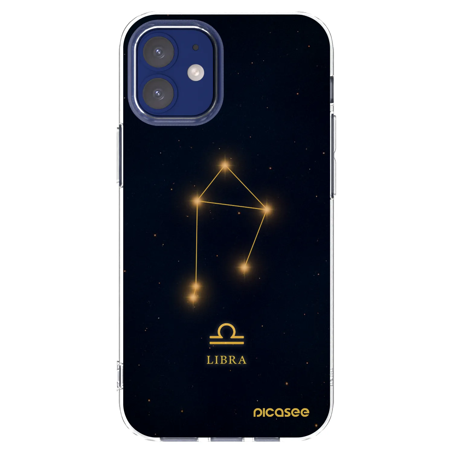 Picasee silikonski prozorni ovitek za Apple iPhone 12 mini - LIBRA