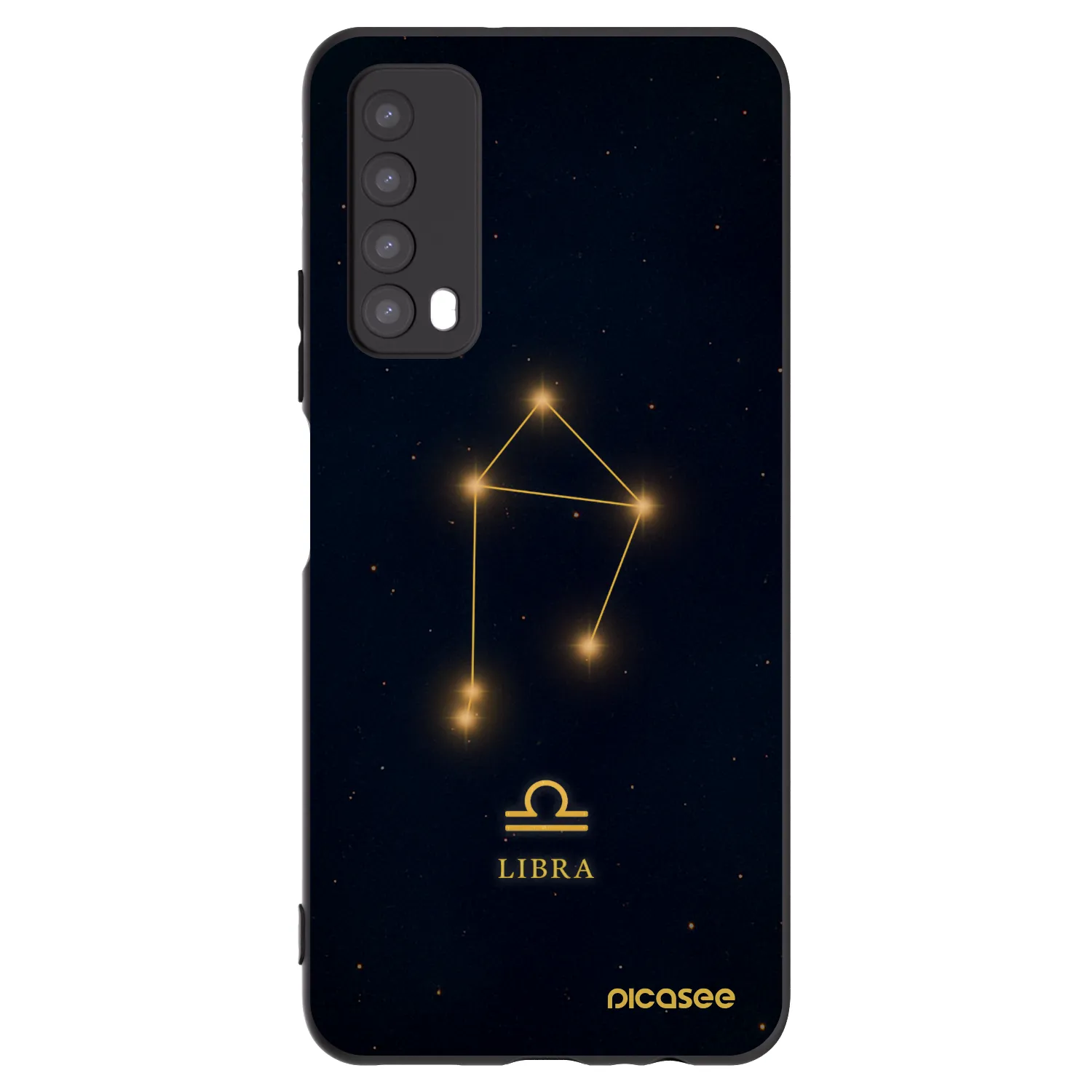 Picasee silikonski črni ovitek za Huawei P Smart 2021 - LIBRA