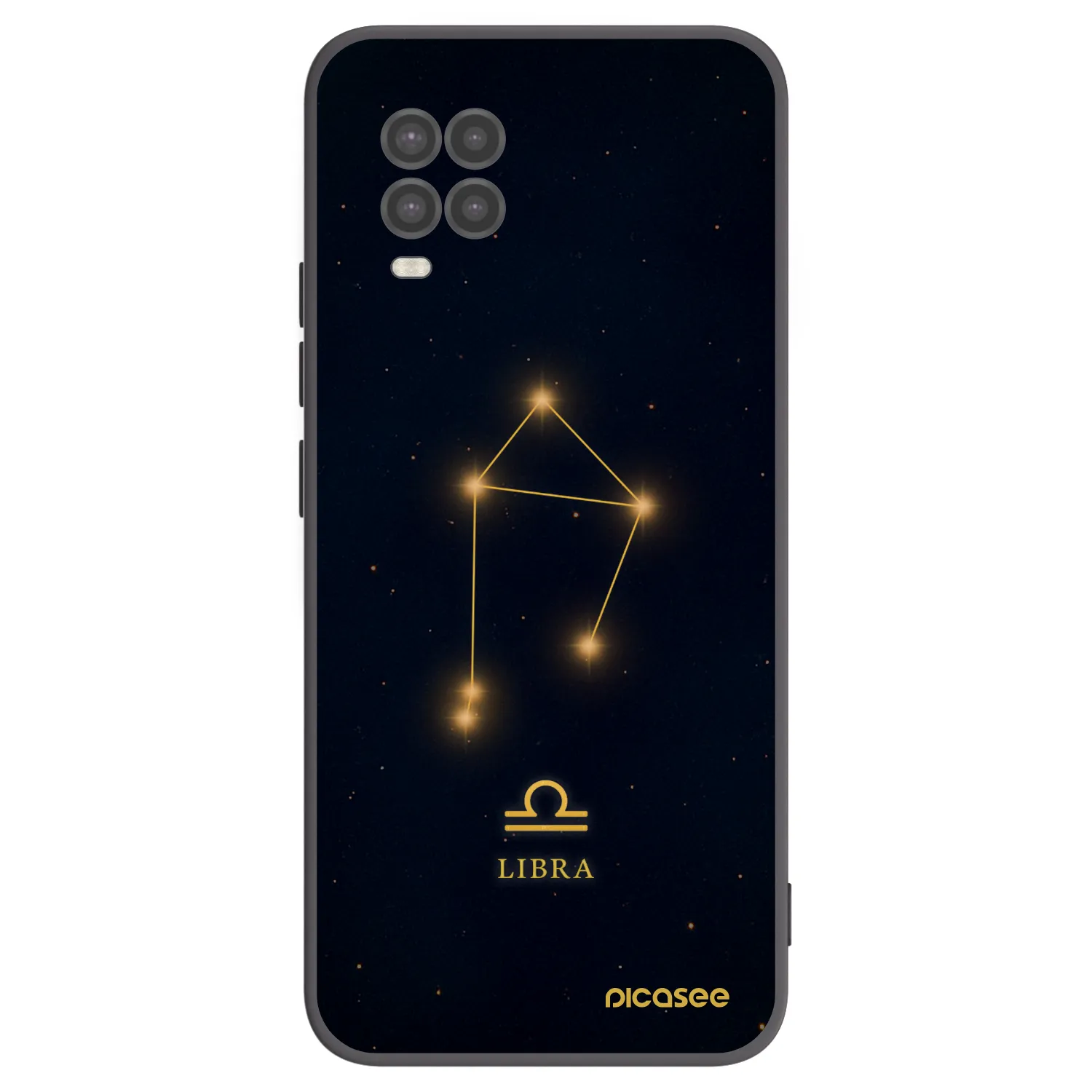 Picasee silikonski črni ovitek za Xiaomi Mi 10 Lite - LIBRA