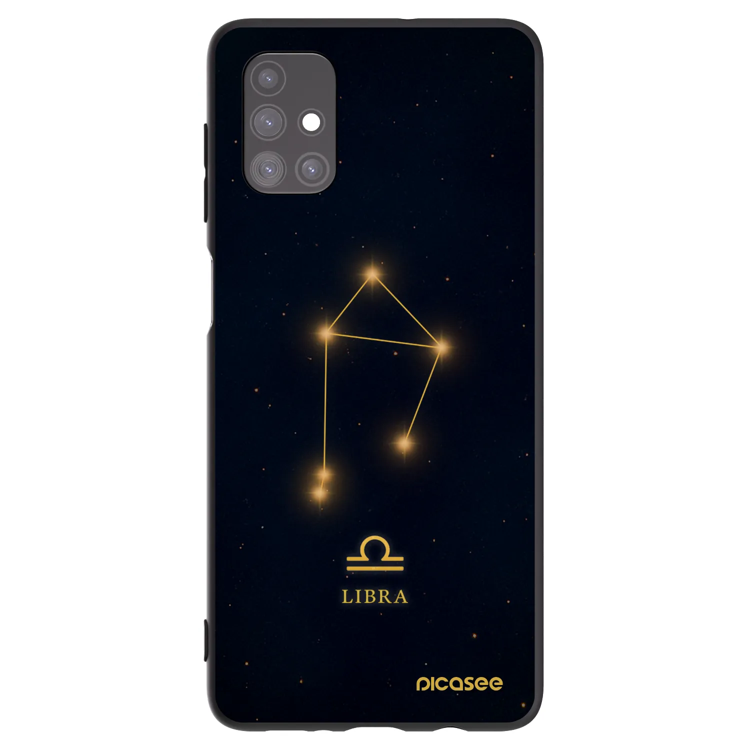 Picasee silikonski črni ovitek za Samsung Galaxy M51 M515F - LIBRA