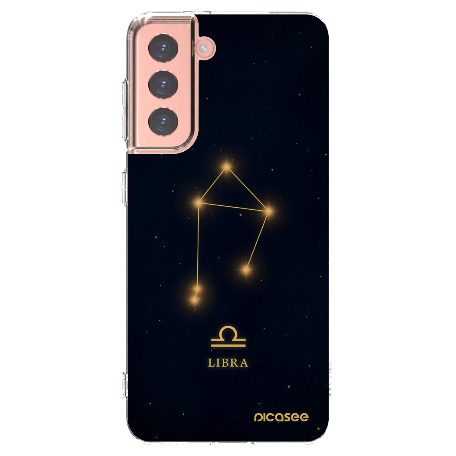 Picasee silikonski prozorni ovitek za Samsung Galaxy S21 5G G991B - LIBRA