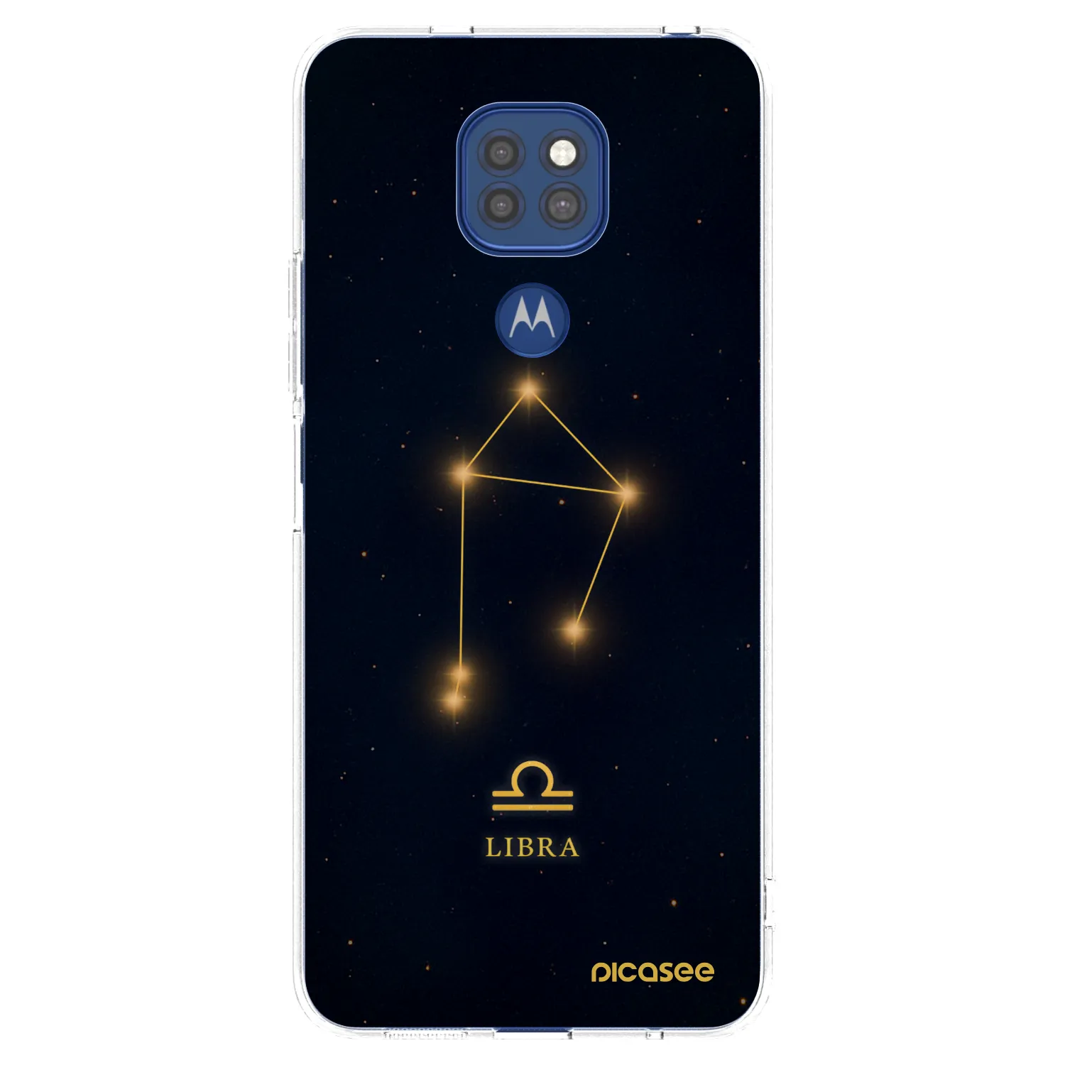 Picasee silikonski prozorni ovitek za Motorola Moto G9 Play - LIBRA
