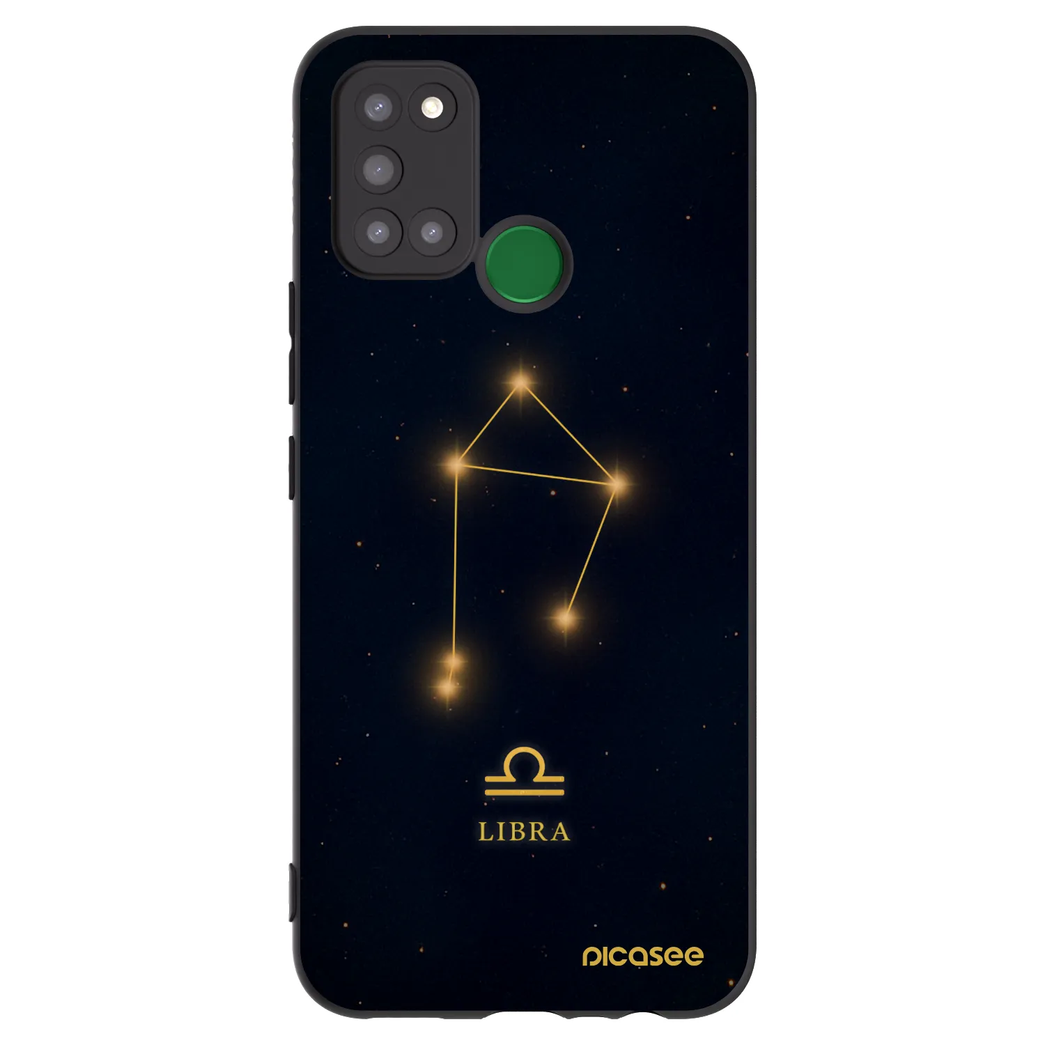 Picasee silikonski črni ovitek za Realme 7i - LIBRA