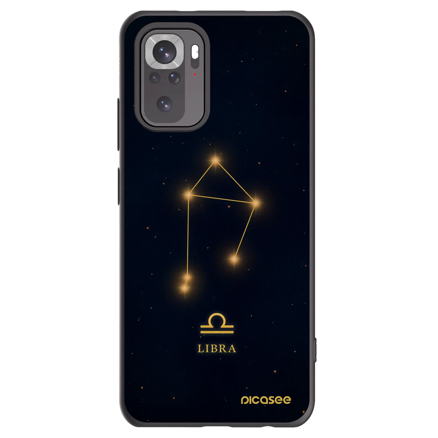 Picasee silikonski črni ovitek za Xiaomi Redmi Note 10S - LIBRA