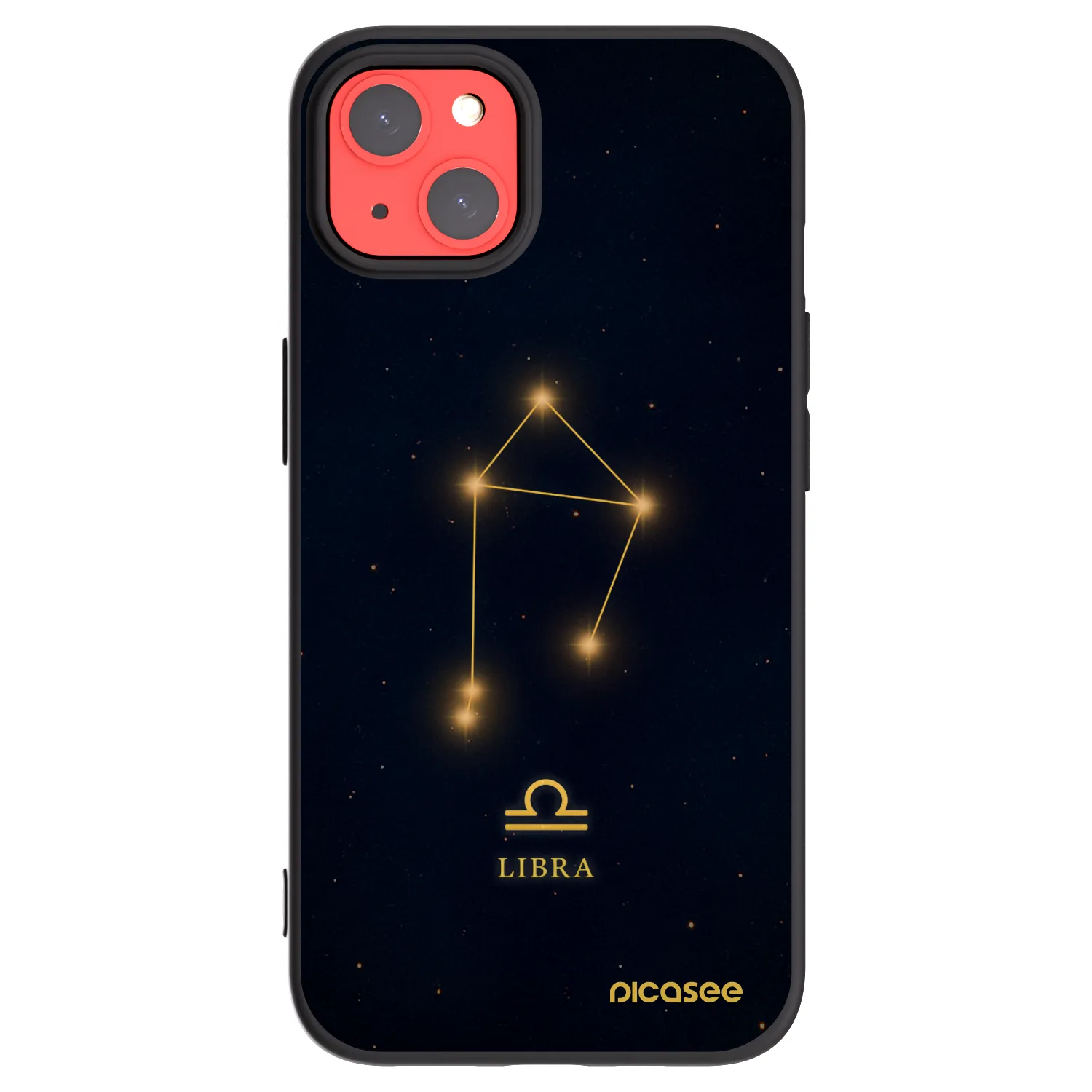 Picasee silikonski črni ovitek za Apple iPhone 13 - LIBRA