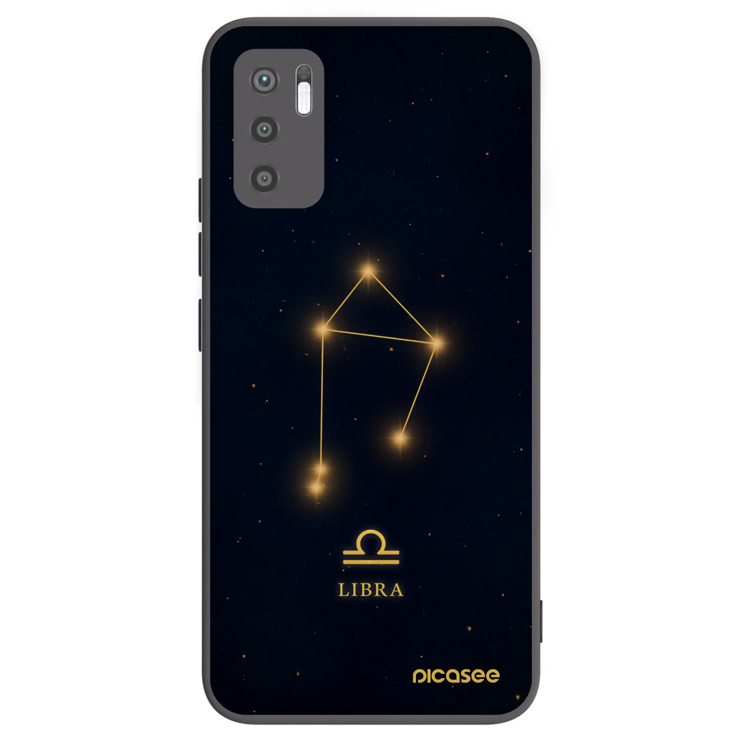 Picasee silikonski črni ovitek za Xiaomi Redmi Note 10 5G - LIBRA