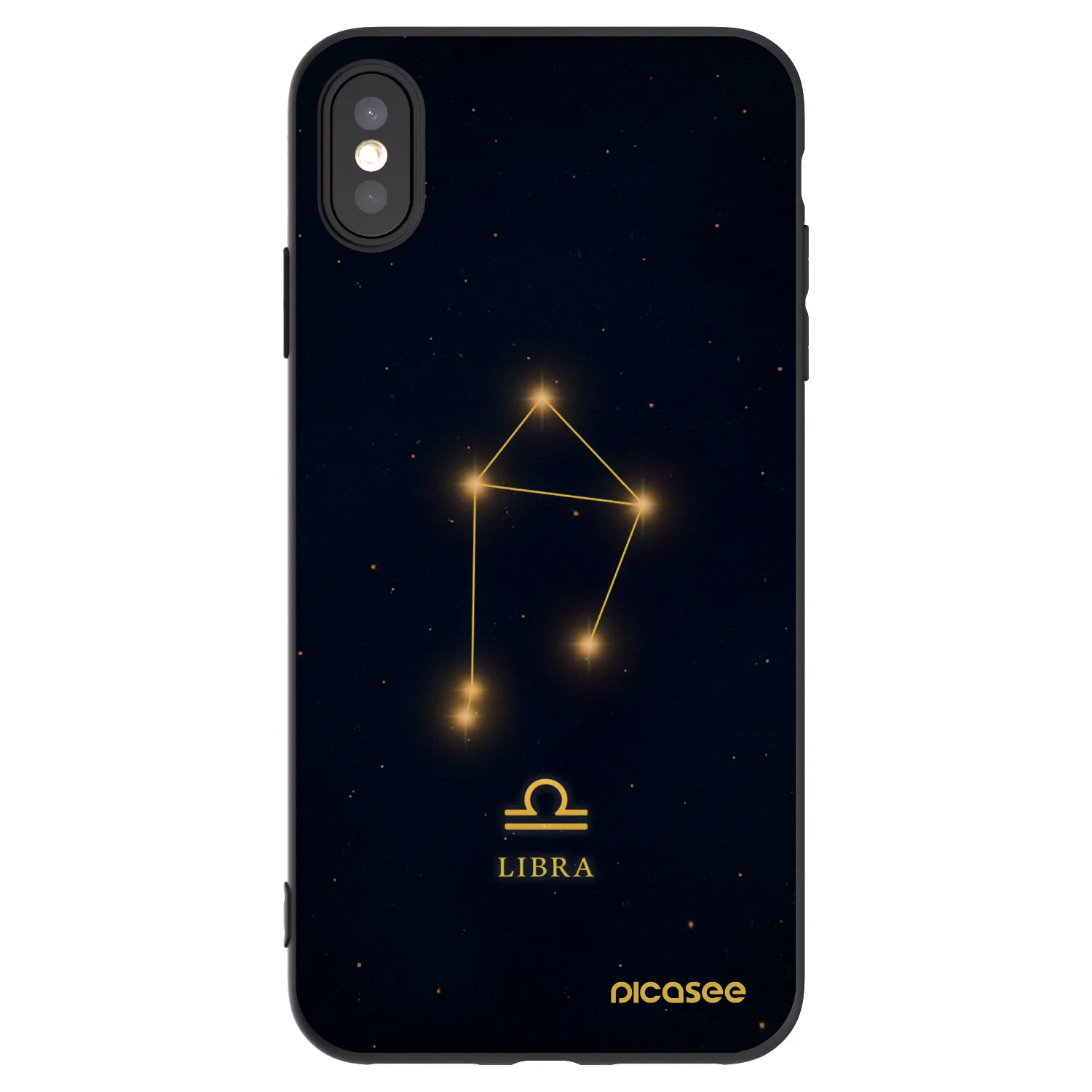 Picasee silikonski črni ovitek za Apple iPhone XS Max - LIBRA