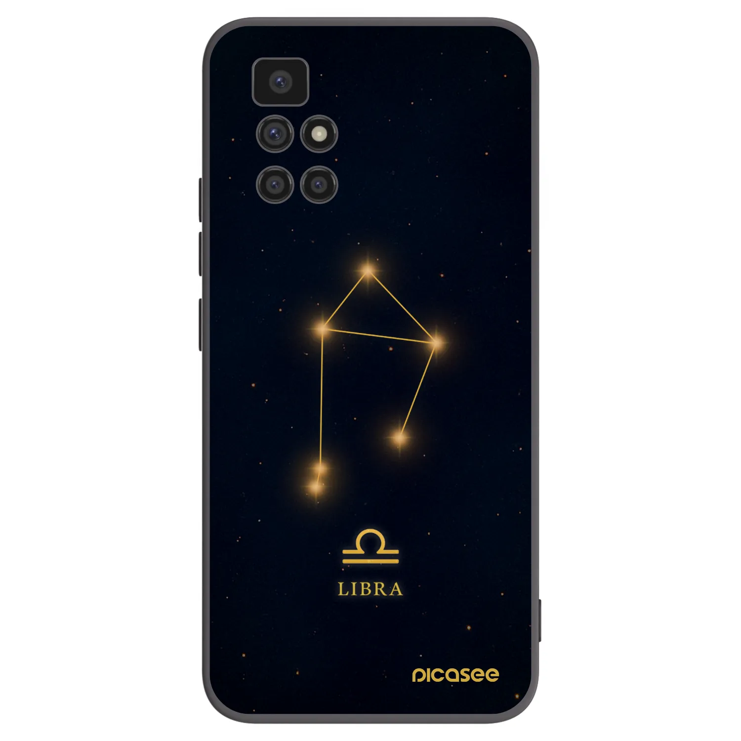 Picasee silikonski črni ovitek za Xiaomi Redmi 10 - LIBRA