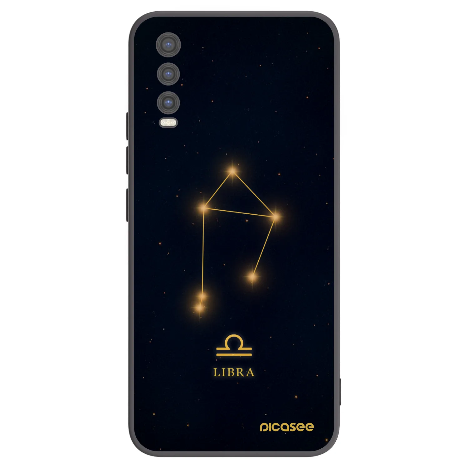 Picasee silikonski črni ovitek za Vivo Y20s - LIBRA