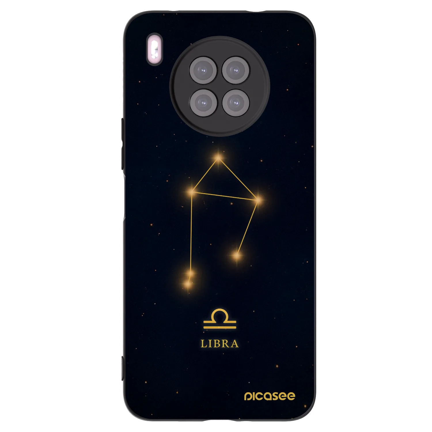 Picasee silikonski črni ovitek za Huawei Nova 8i - LIBRA