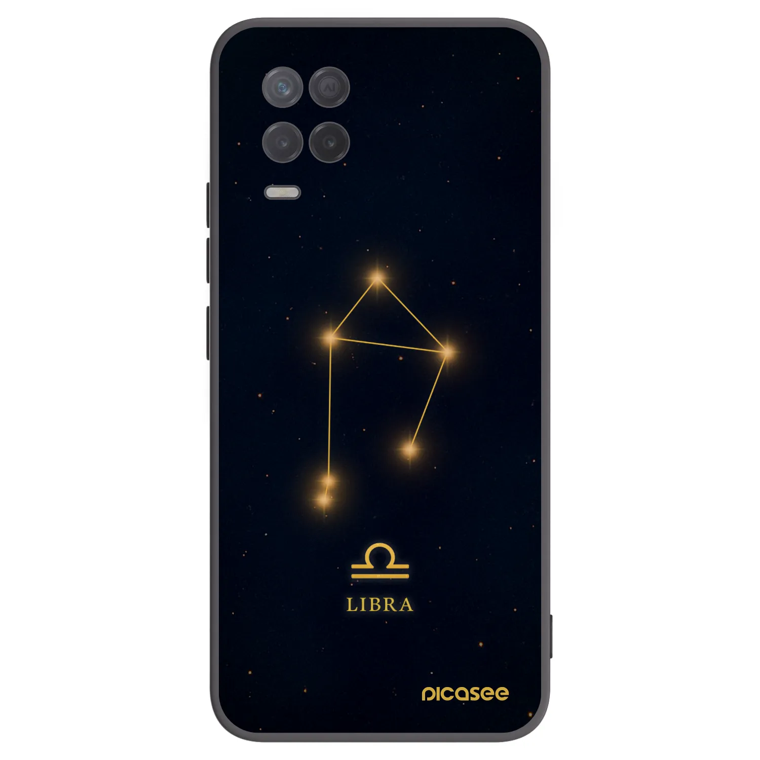 Picasee silikonski črni ovitek za Realme 8 5G - LIBRA