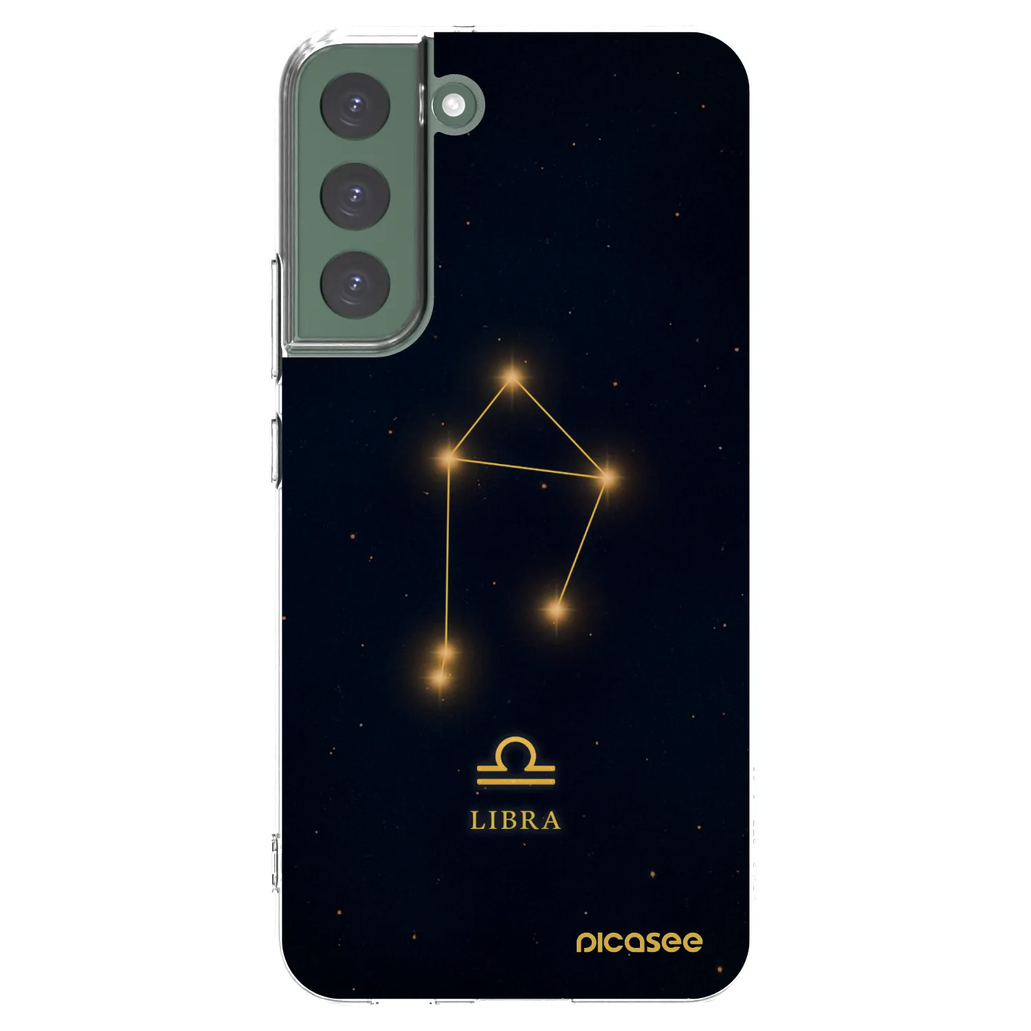 Picasee silikonski prozorni ovitek za Samsung Galaxy S22+ 5G - LIBRA