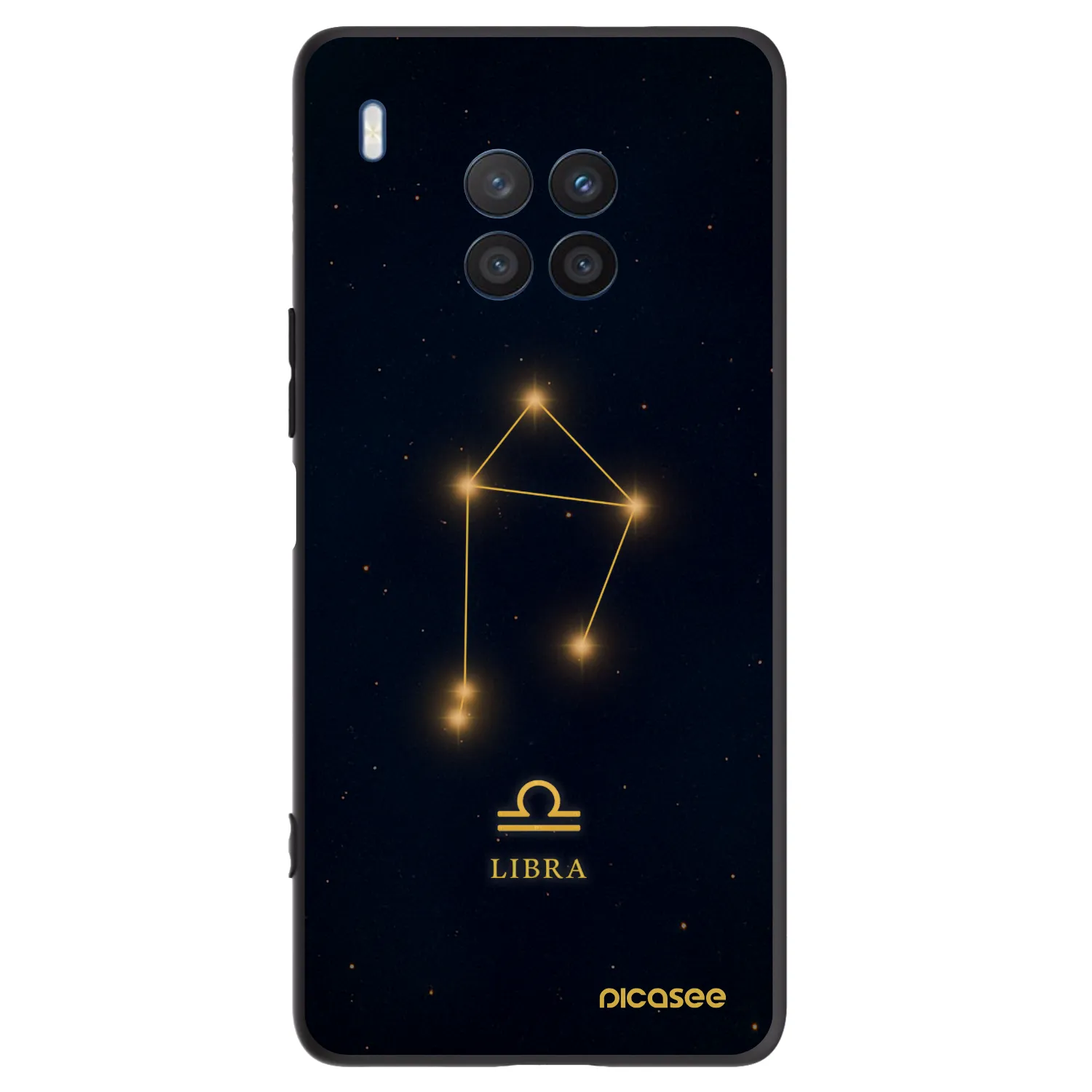 Picasee silikonski črni ovitek za Honor 50 Lite - LIBRA