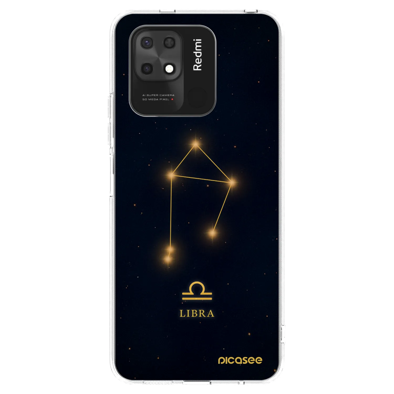 Picasee silikonski prozorni ovitek za Xiaomi Redmi 10C - LIBRA