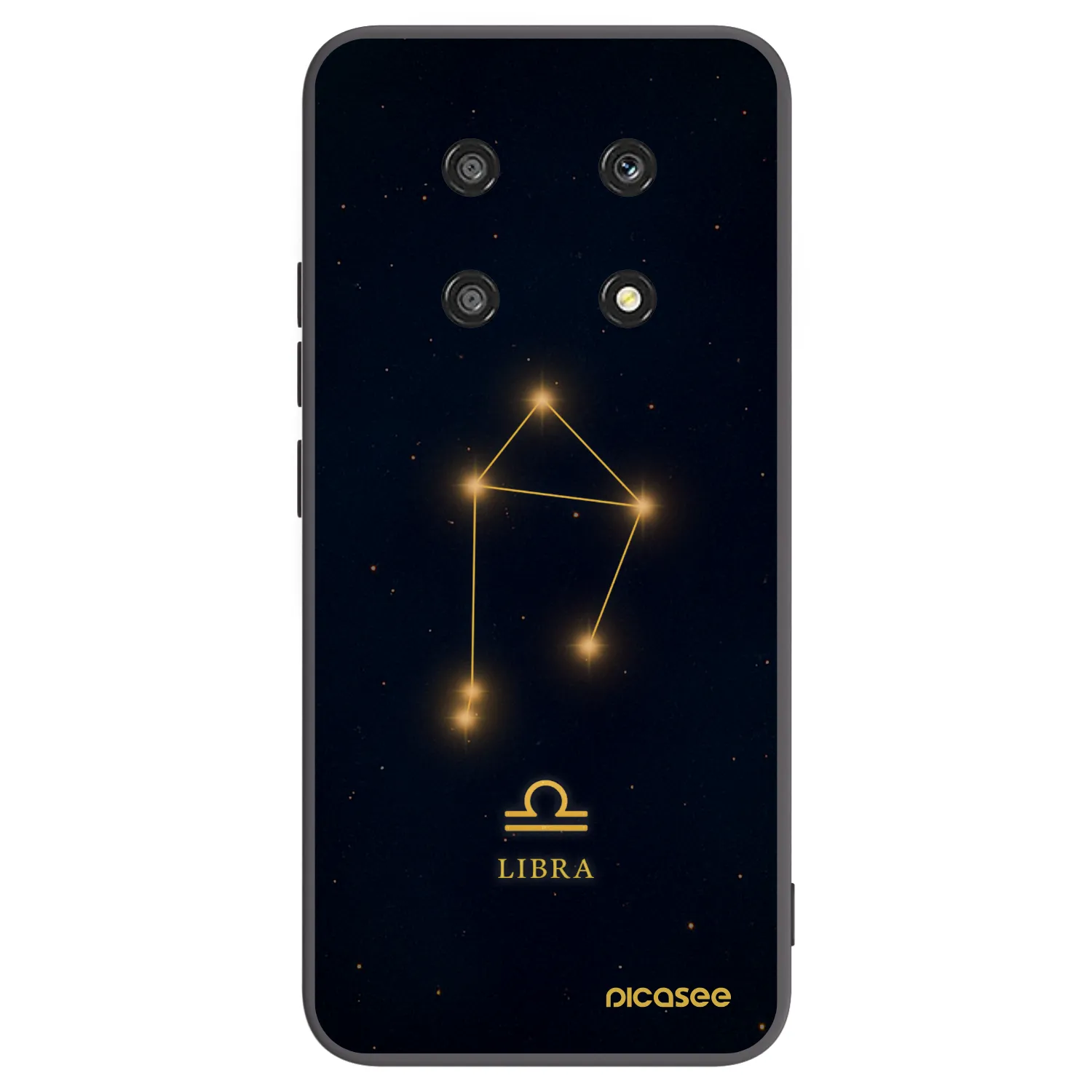 Picasee silikonski črni ovitek za Honor Magic4 Lite 5G - LIBRA