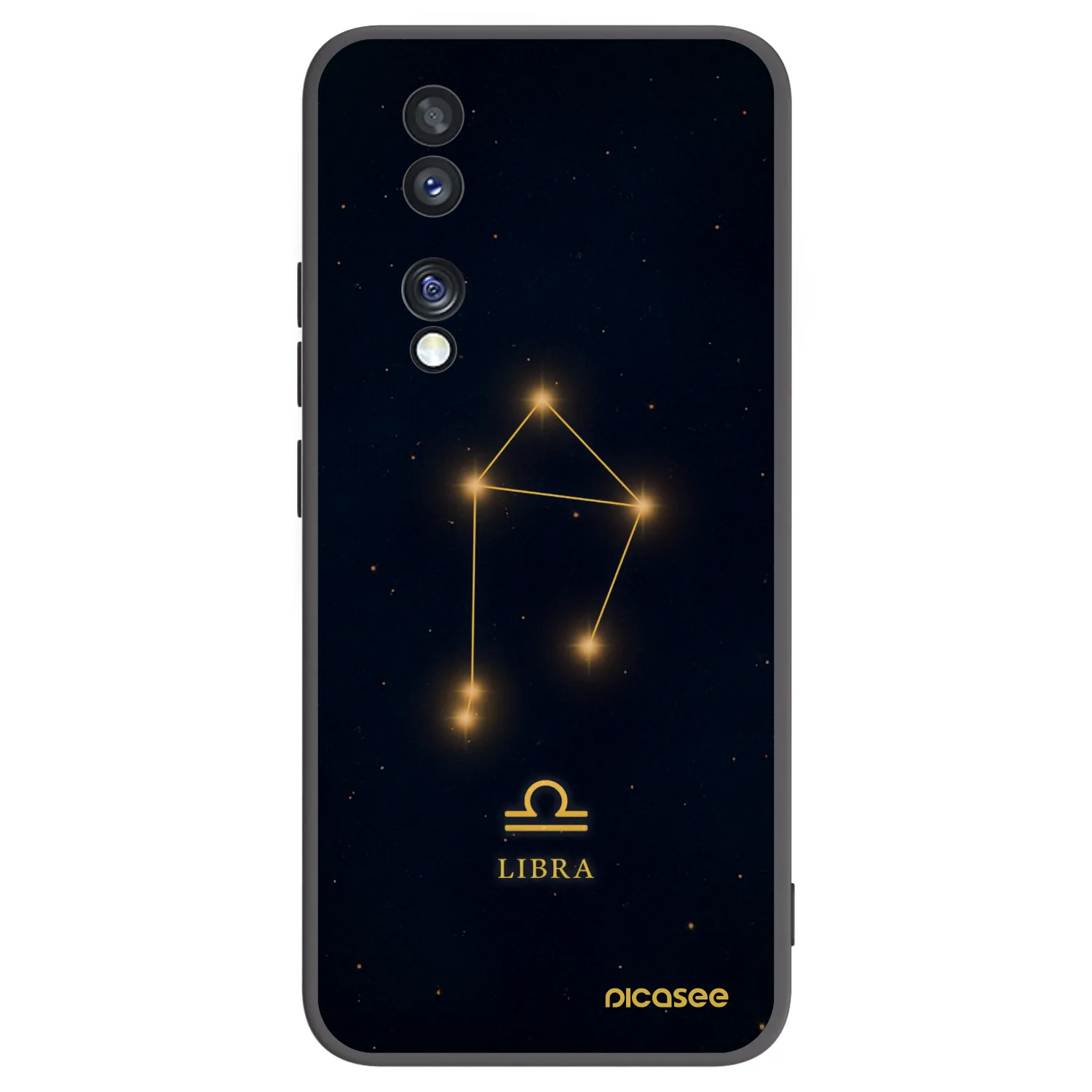 Picasee silikonski črni ovitek za Honor 70 - LIBRA