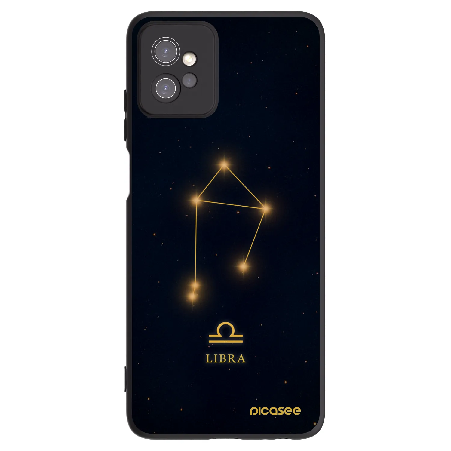 Picasee silikonski črni ovitek za Motorola Moto G32 - LIBRA