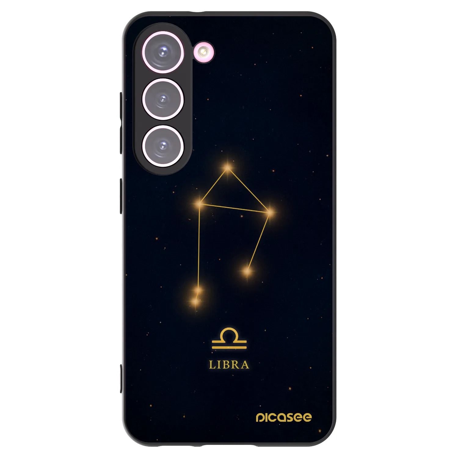 Picasee silikonski črni ovitek za Samsung Galaxy S23 5G - LIBRA