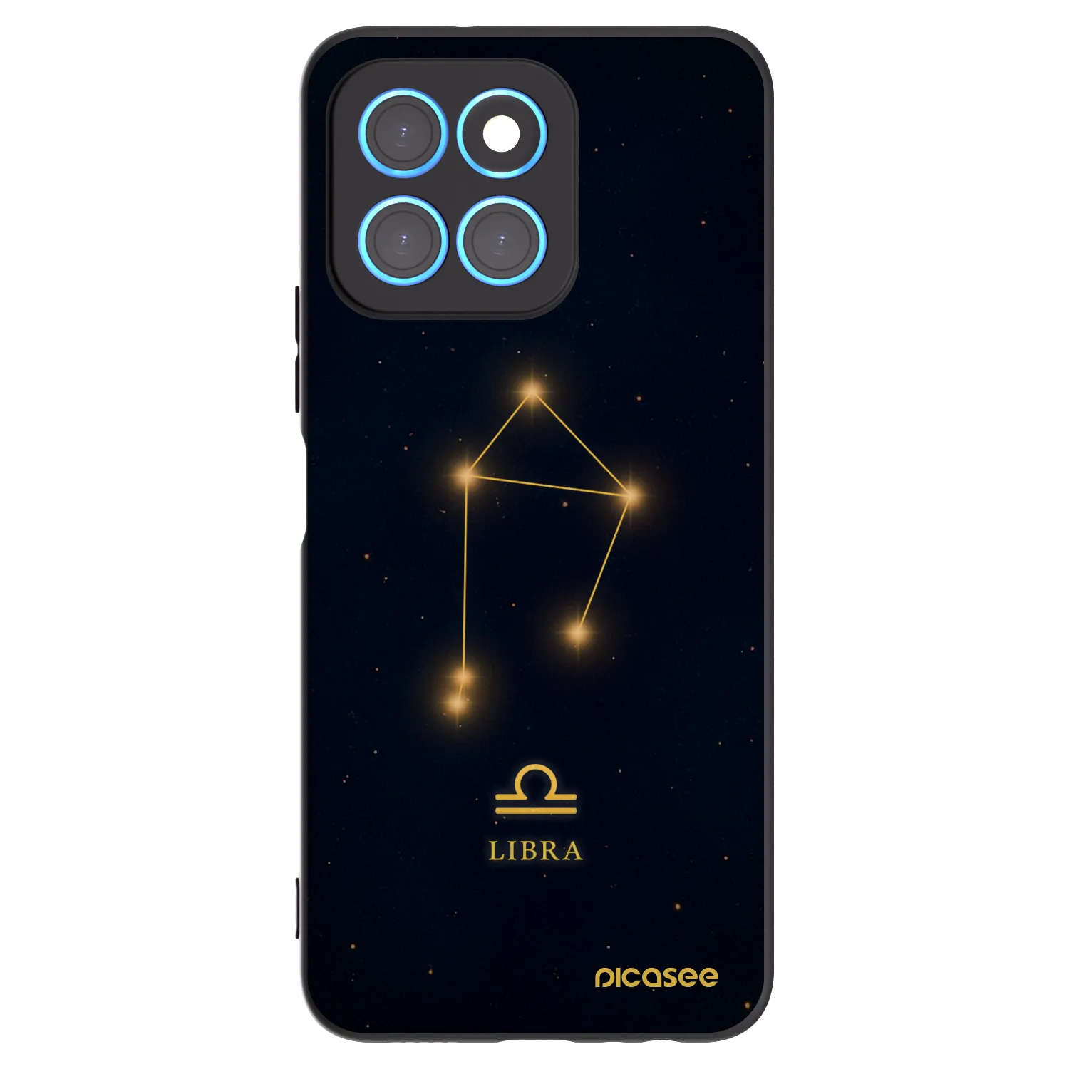 Picasee silikonski črni ovitek za Honor X8 5G - LIBRA