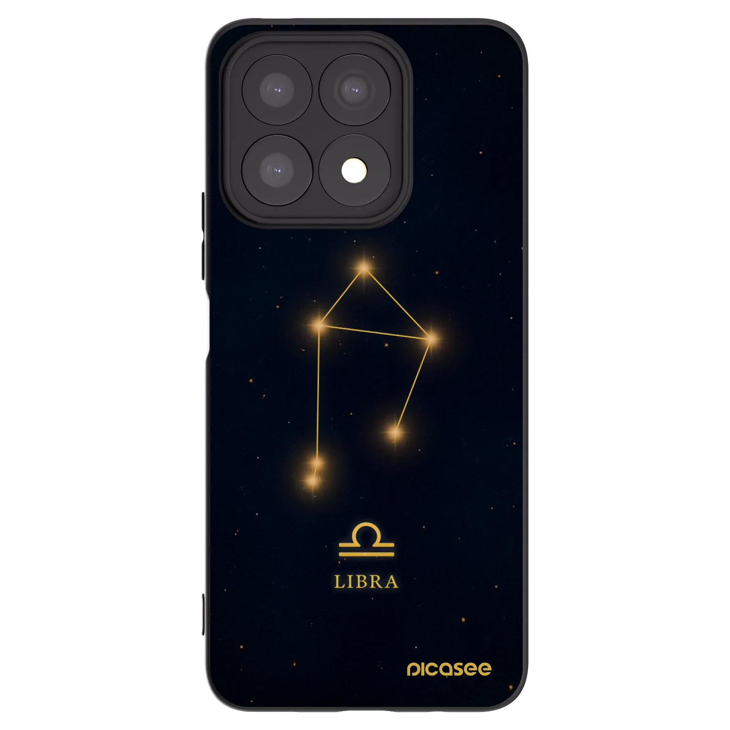 Picasee silikonski črni ovitek za Honor X8a - LIBRA