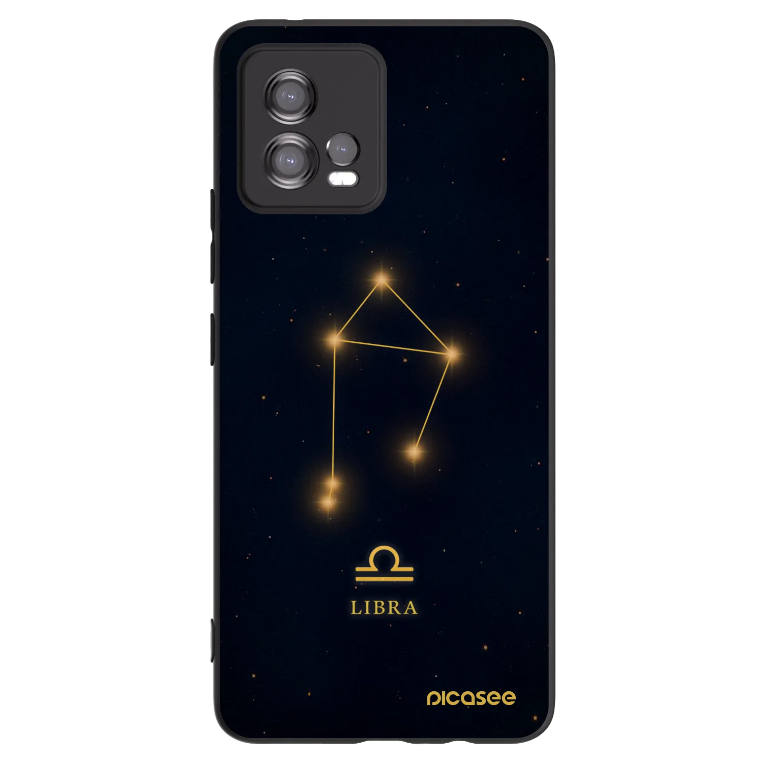 Picasee silikonski črni ovitek za Motorola Moto G72 - LIBRA