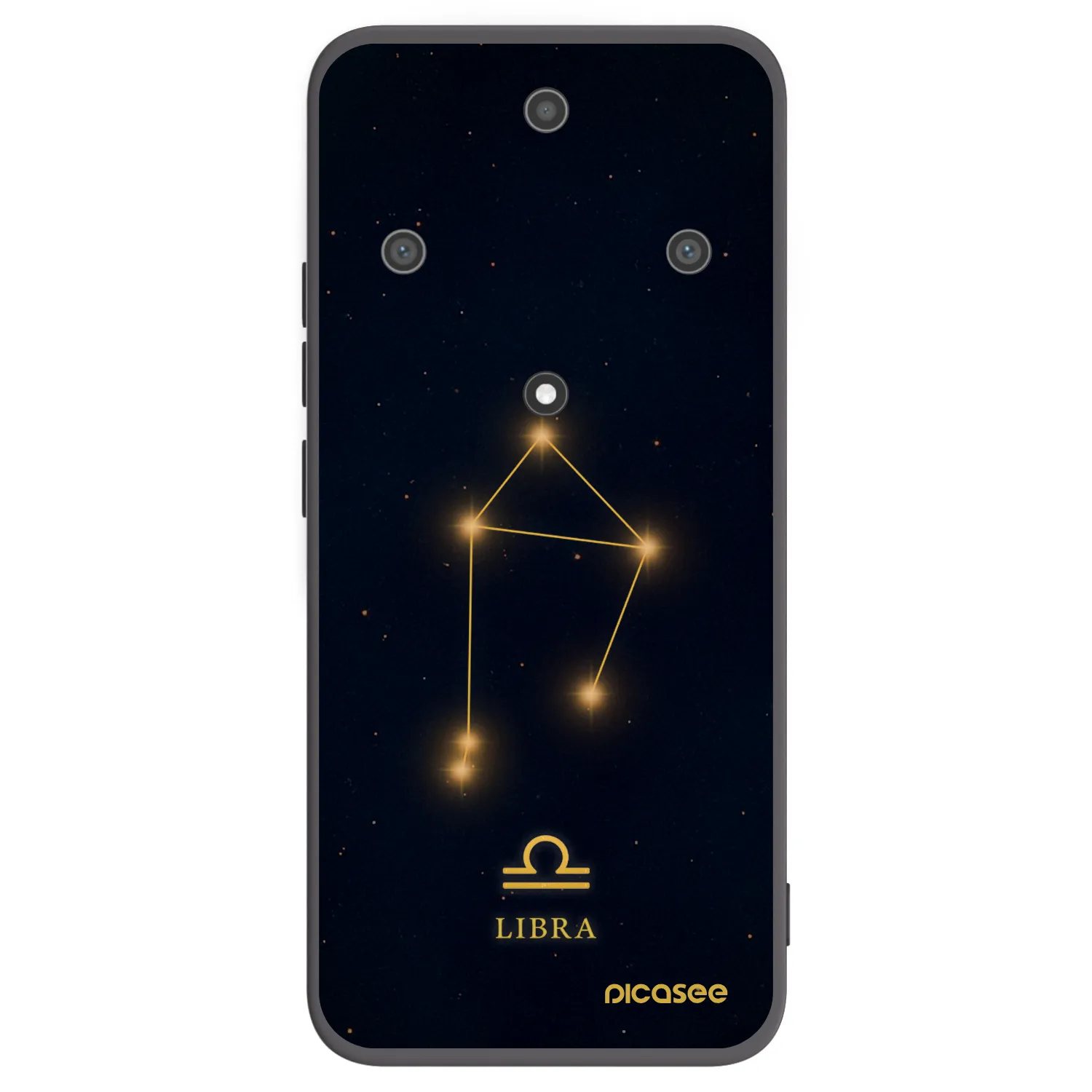 Picasee silikonski črni ovitek za Honor Magic5 Lite 5G - LIBRA