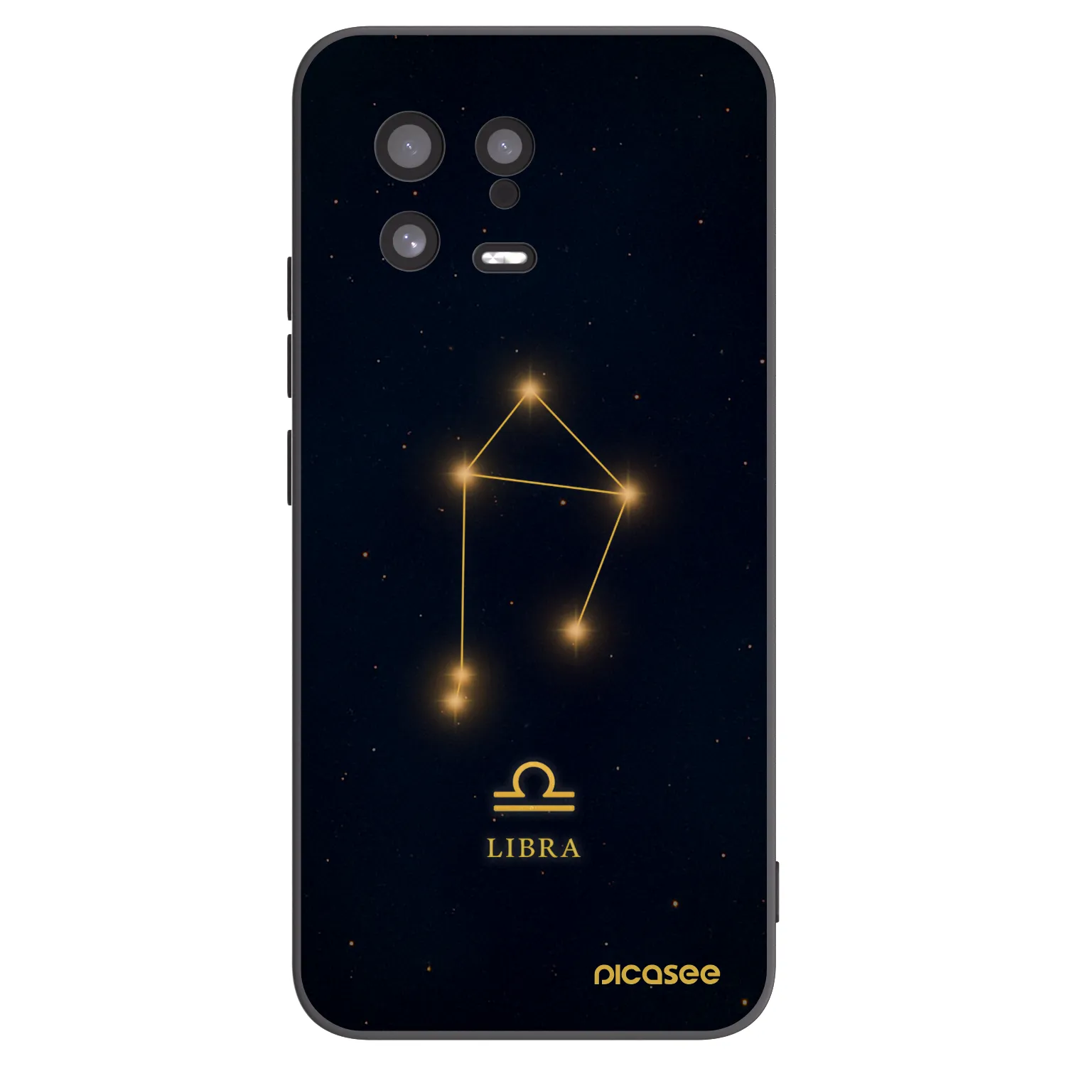 Picasee silikonski črni ovitek za Xiaomi 13 - LIBRA